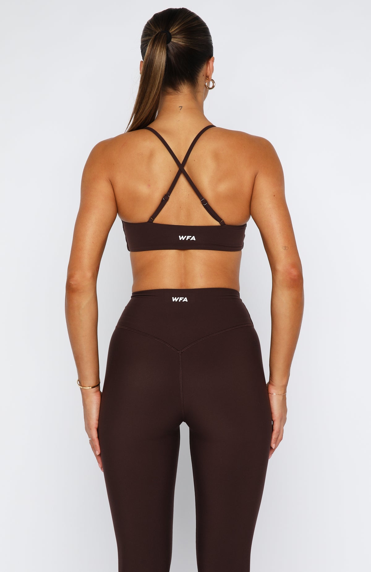 Fusion Sports Bra Dark Chocolate - Image 5