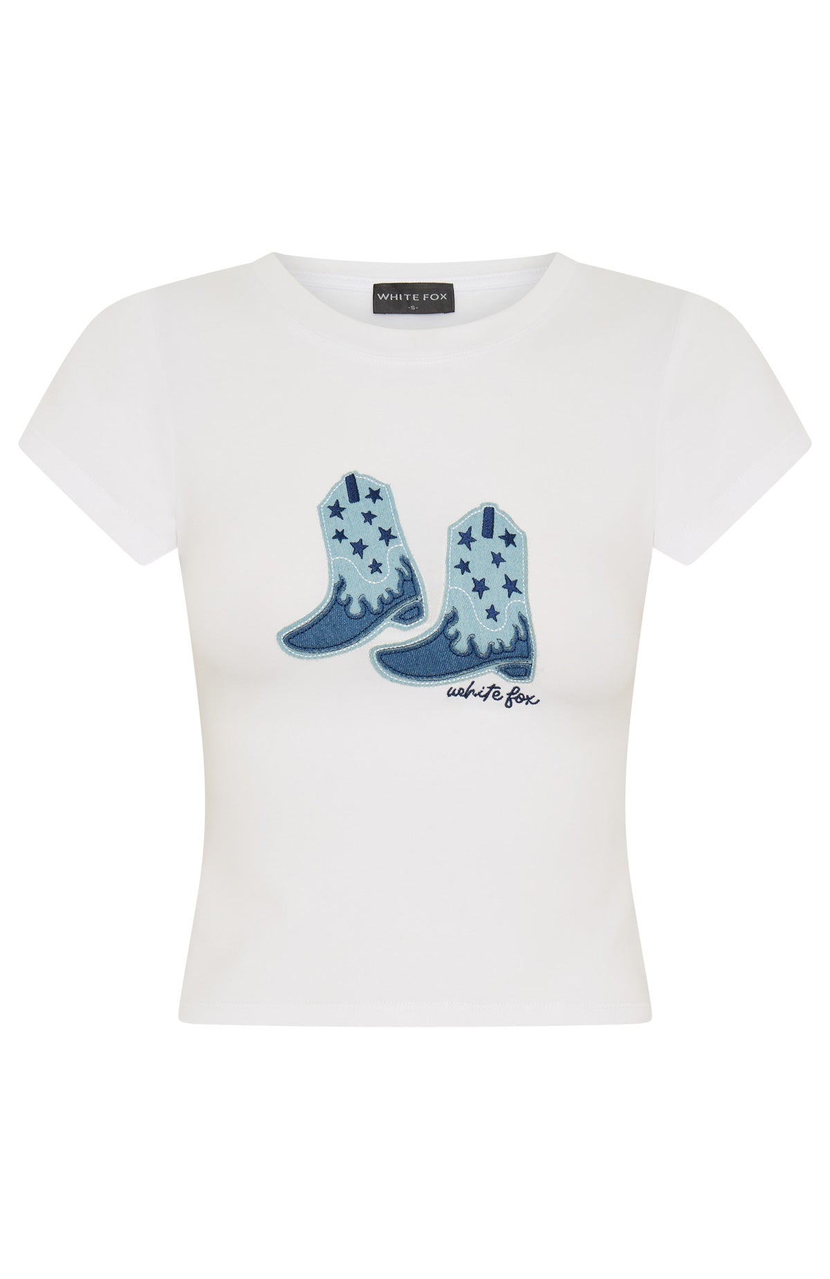 Get Rowdy Baby Tee White - Image 5