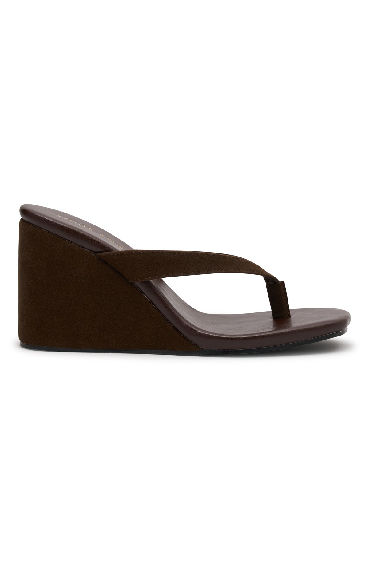 Grace Wedge Chocolate Faux Suede - Image 3