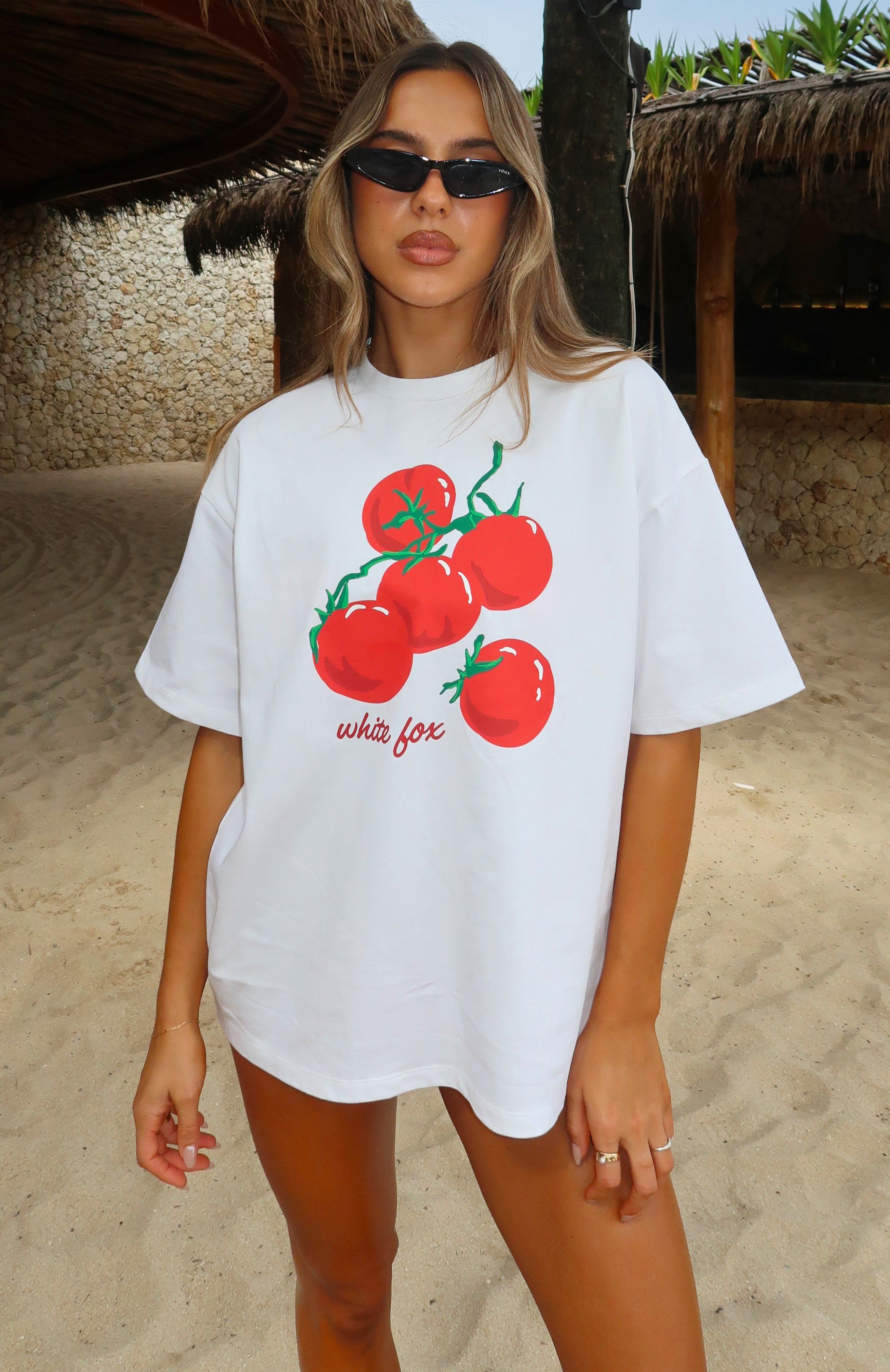 On The Vine Oversized Tee White - Image 6