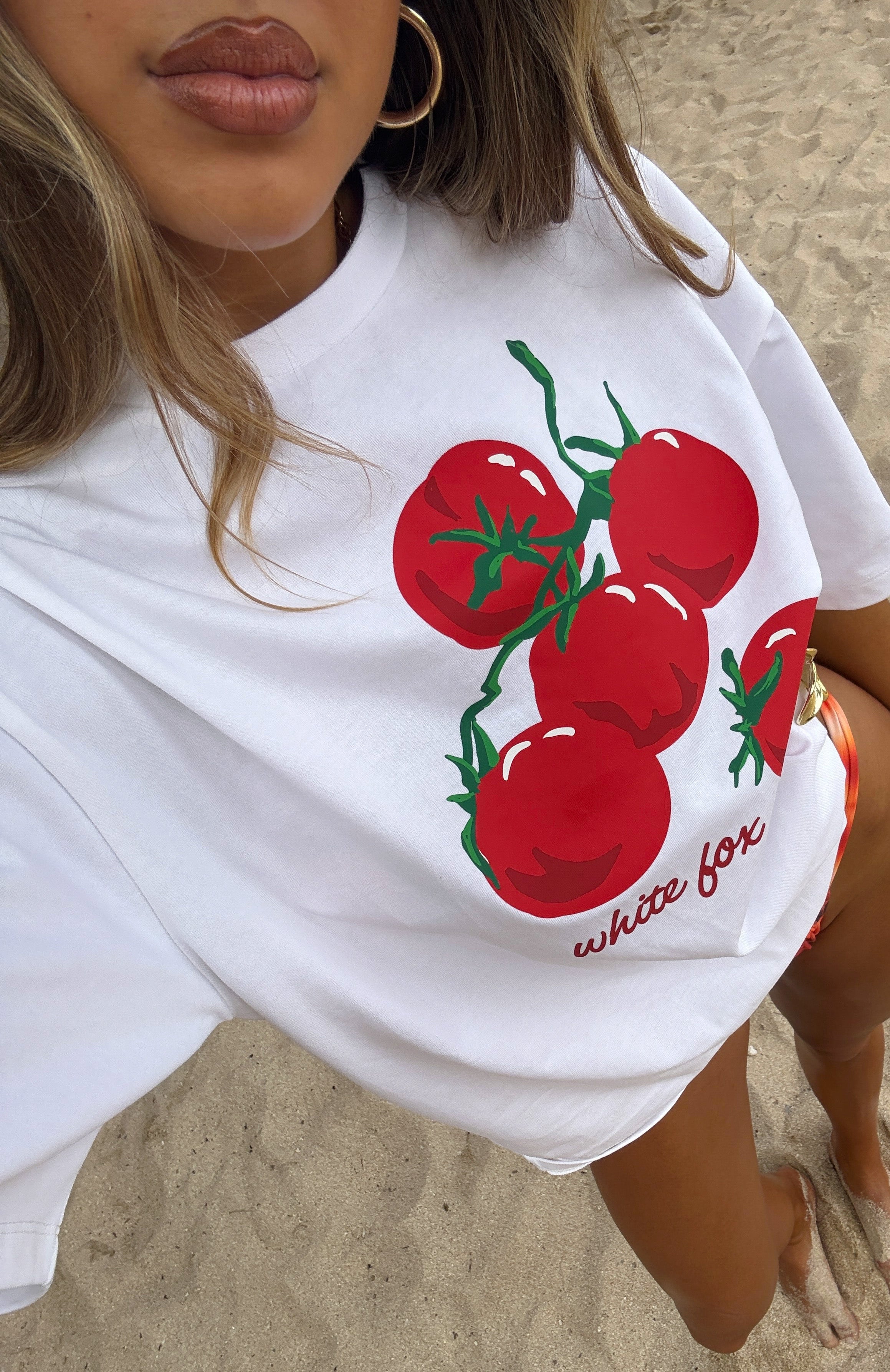 On The Vine Oversized Tee White - Image 7