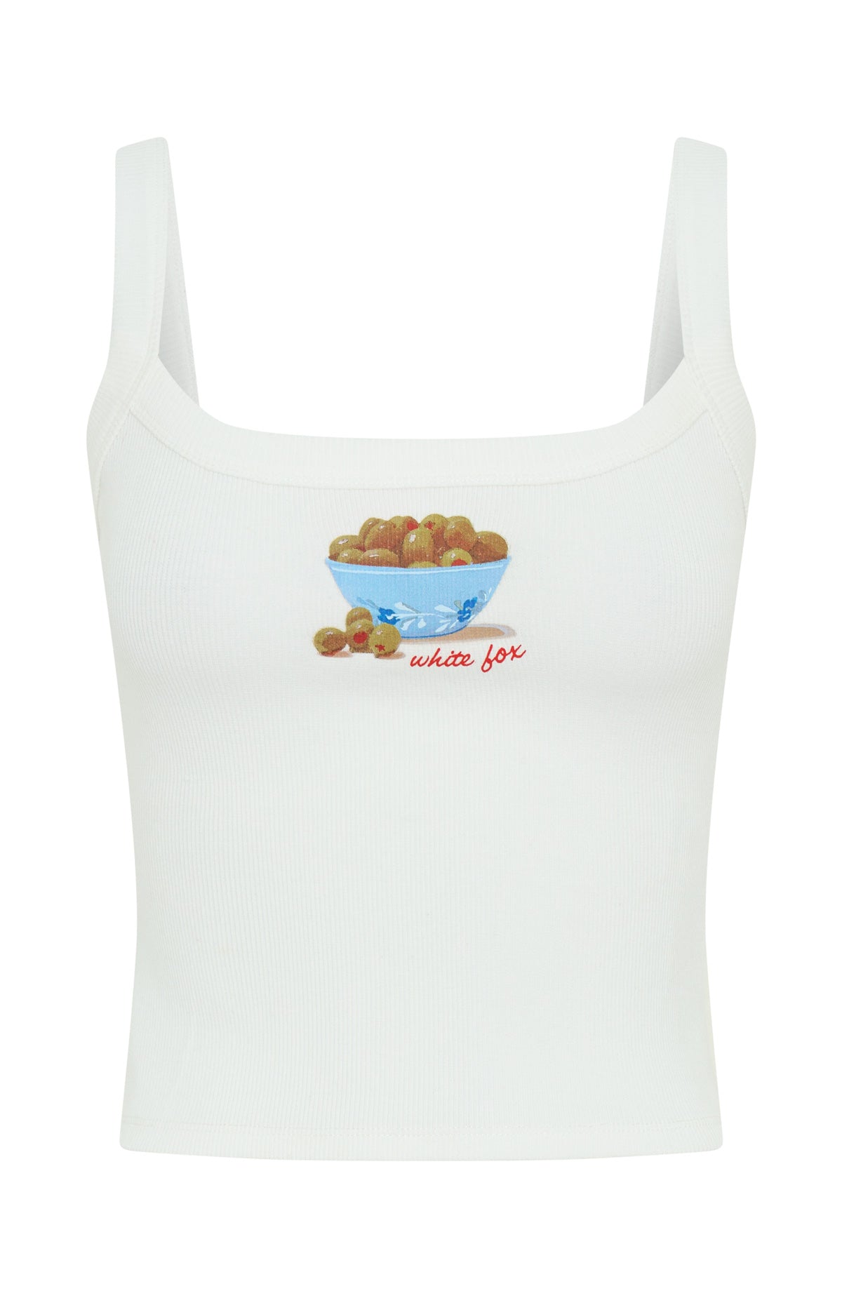 Just A Snack Tank Top White - Image 5