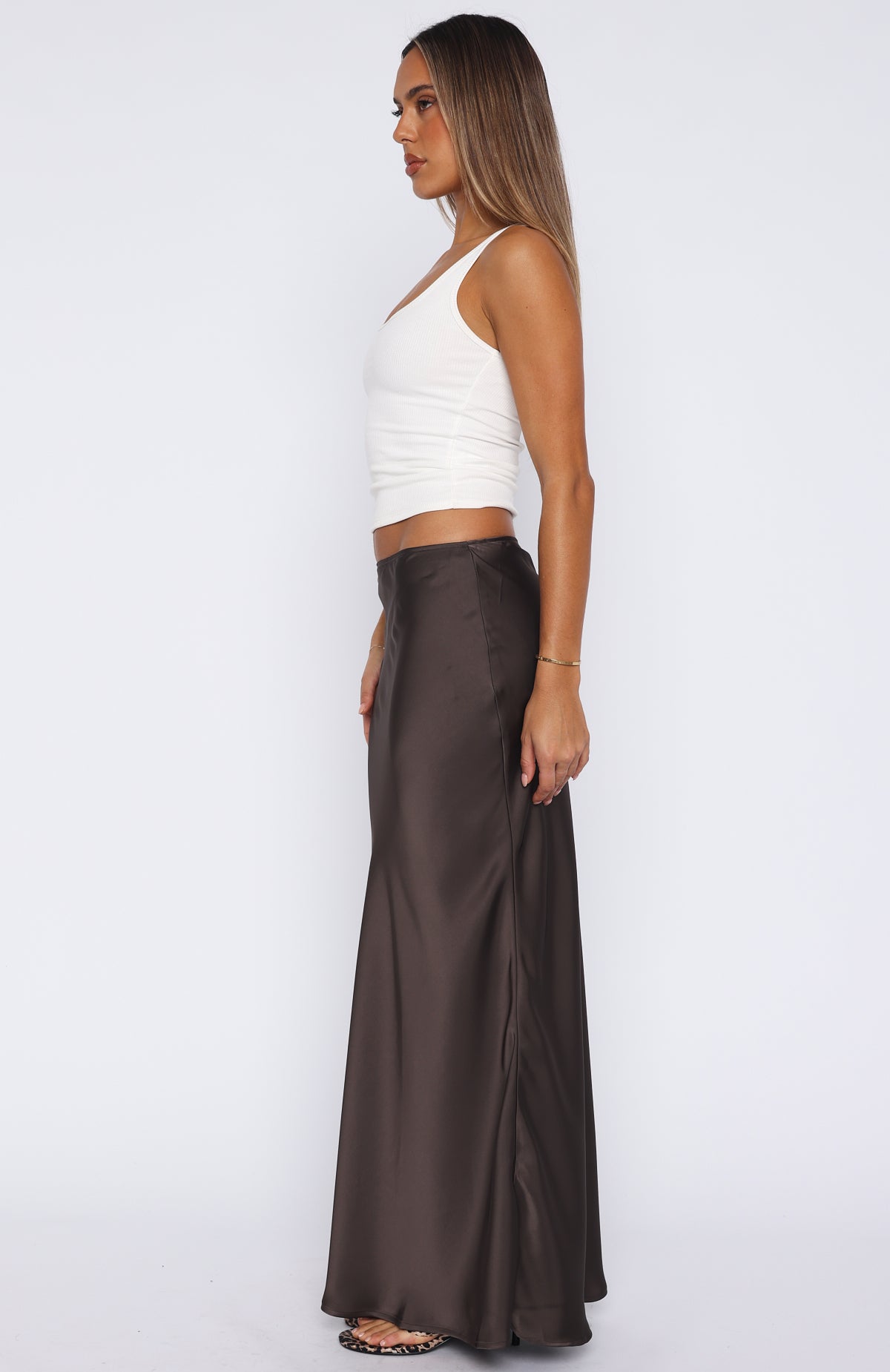 Keep Coming Back Maxi Skirt Charcoal - Image 3