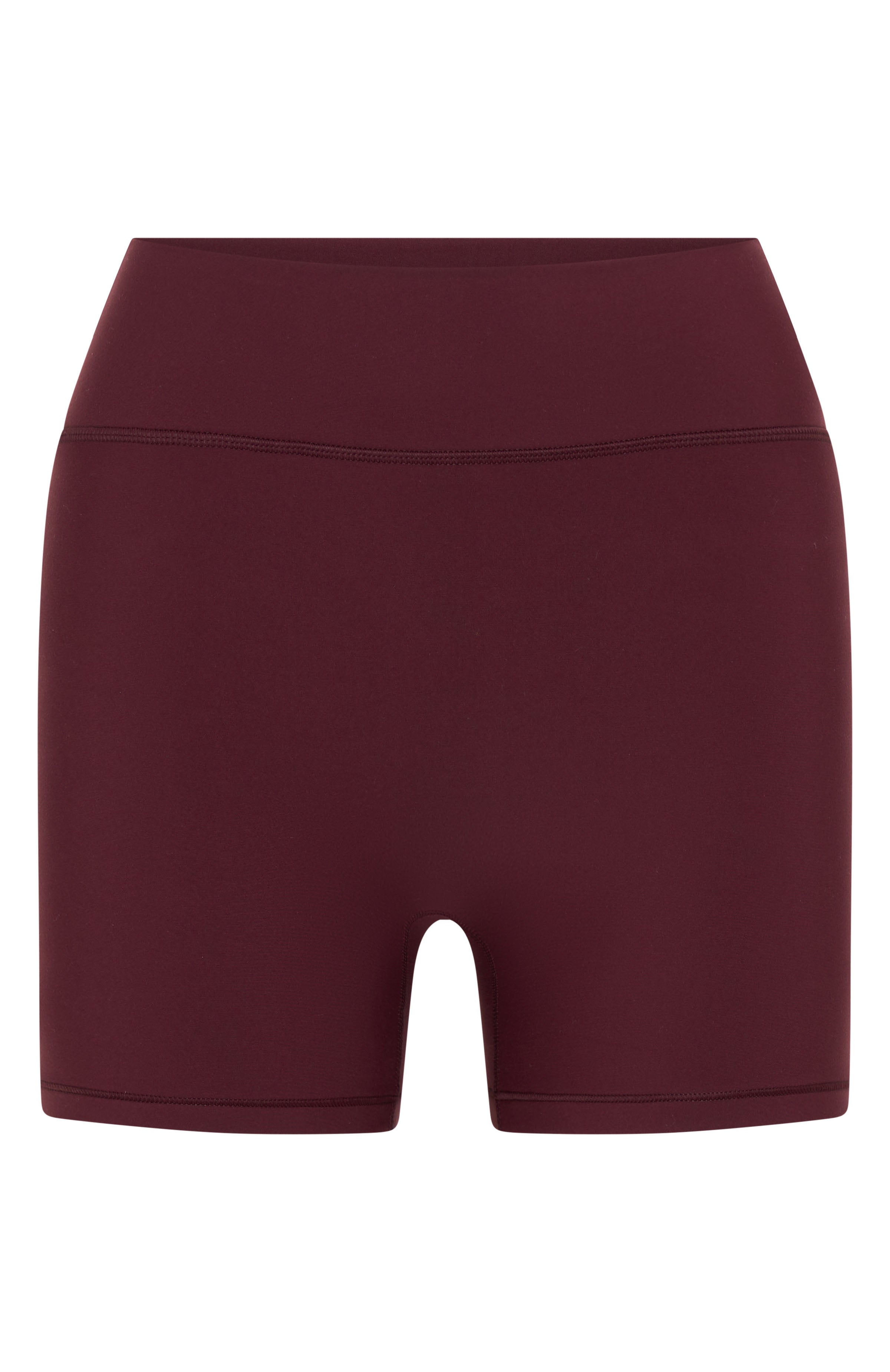 Keep Up High Waisted Shorts 4" Merlot - Image 7