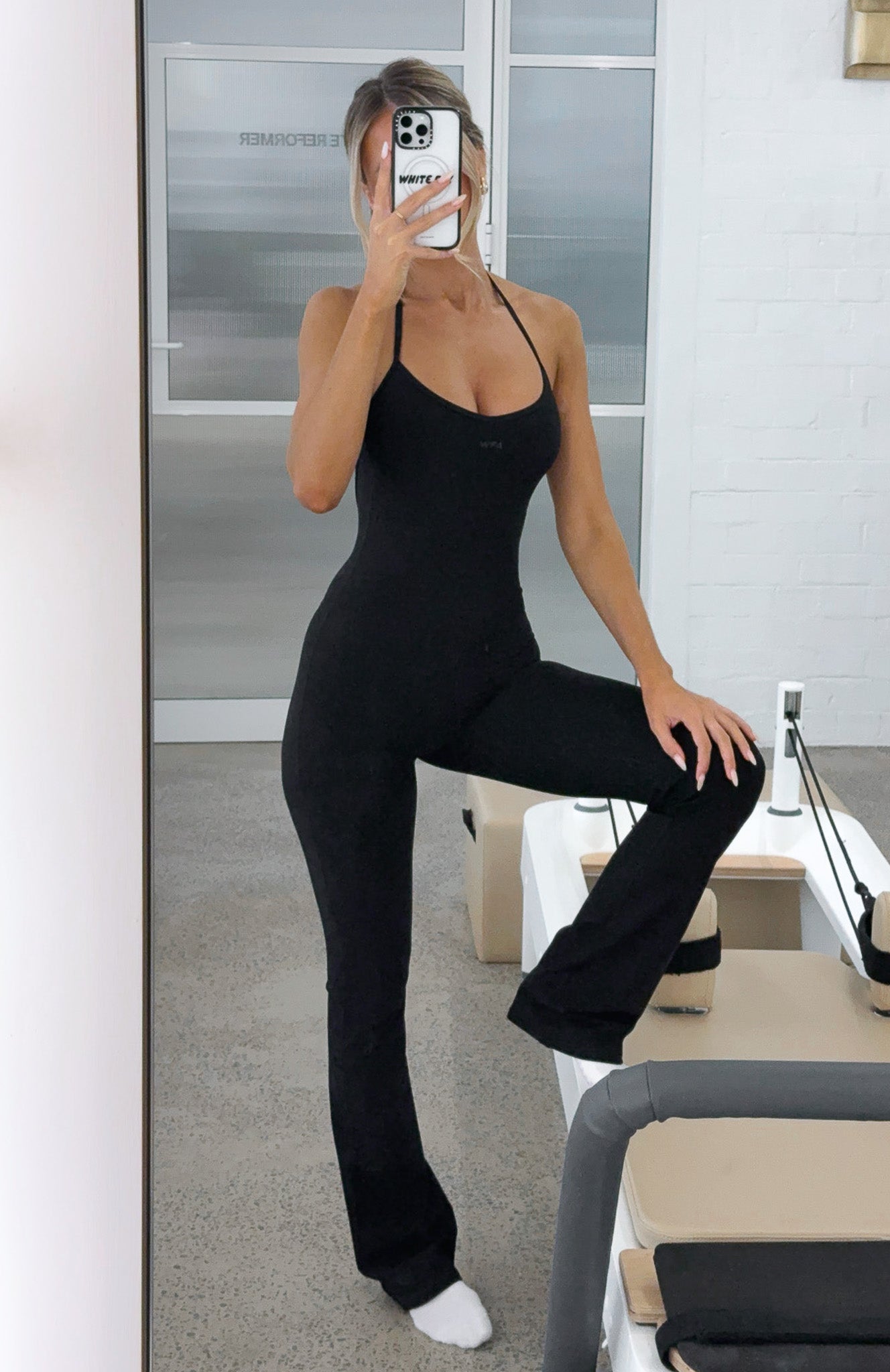 Kinetic Flare Jumpsuit Black - Image 6