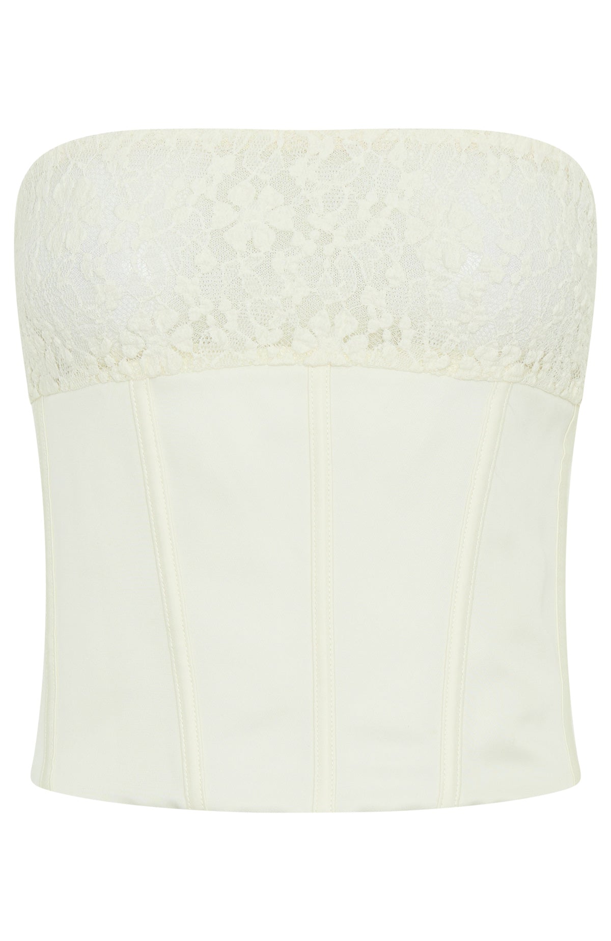 Leave An Impression Strapless Bustier Cream - Image 7