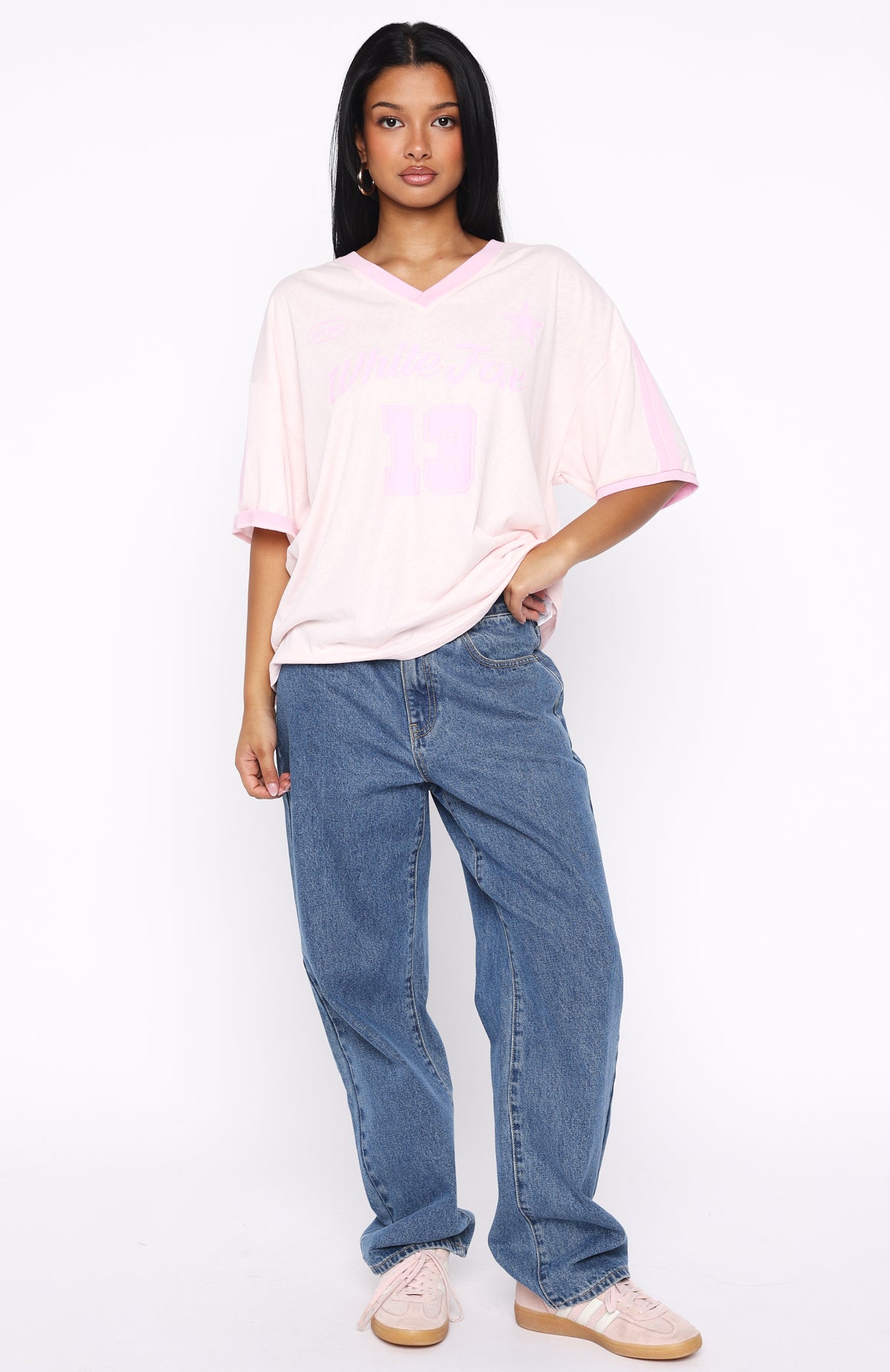 Life Goals Oversized Sports Tee Pink - Image 5