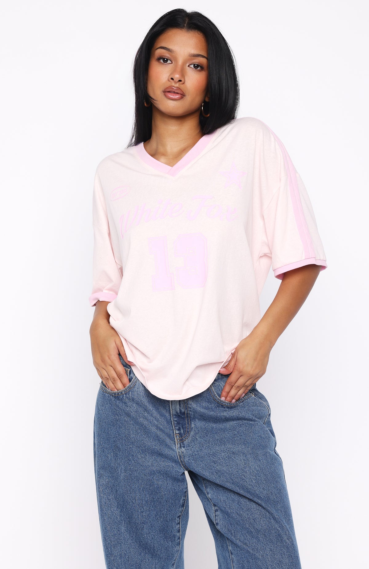 Life Goals Oversized Sports Tee Pink - Image 2