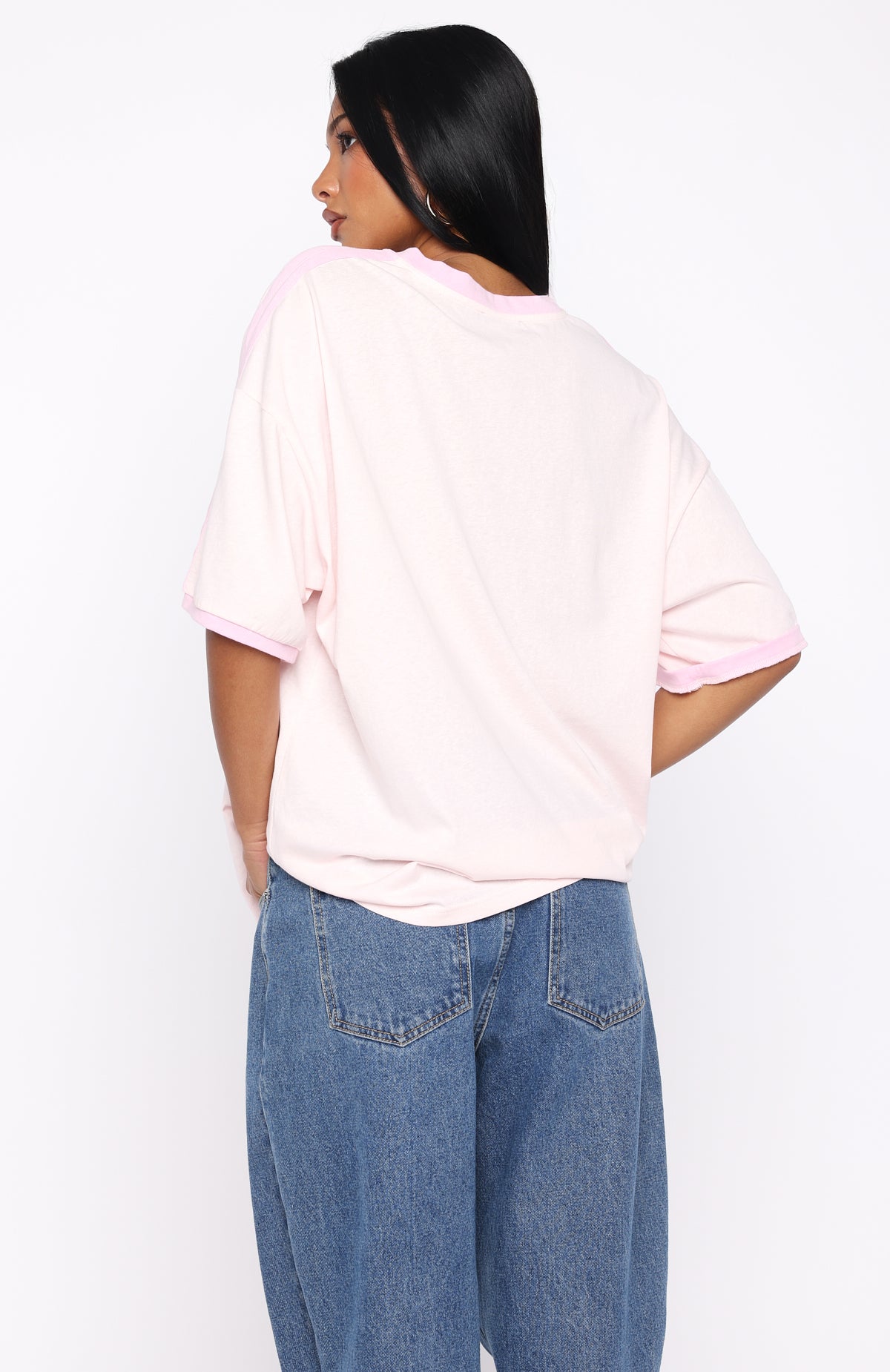 Life Goals Oversized Sports Tee Pink - Image 4
