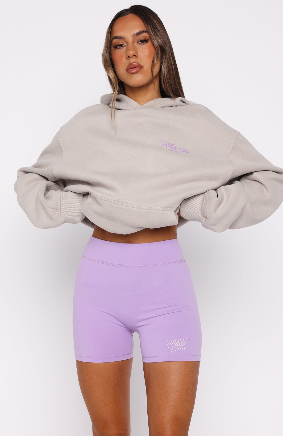 Love You Regardless Bike Shorts Lilac - Image 2