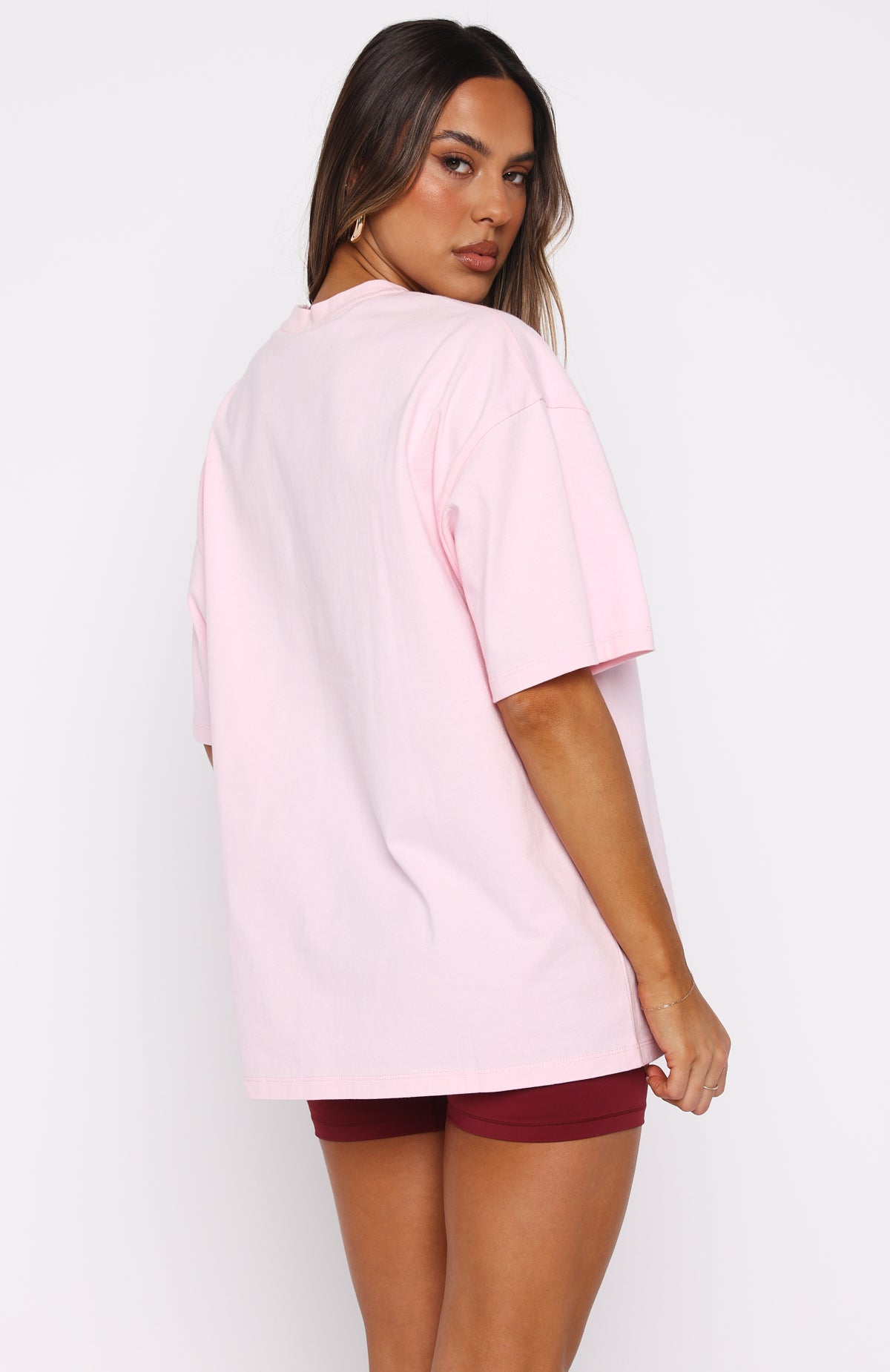 Love You Regardless Oversized Tee Pink - Image 4