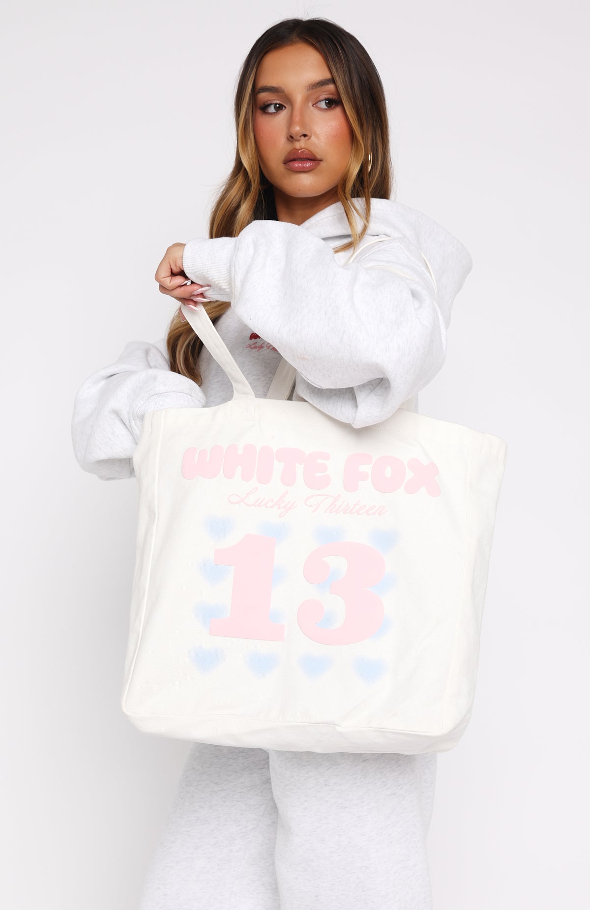 Lucky Thirteen Charise Tote Bag Off White - Image 2