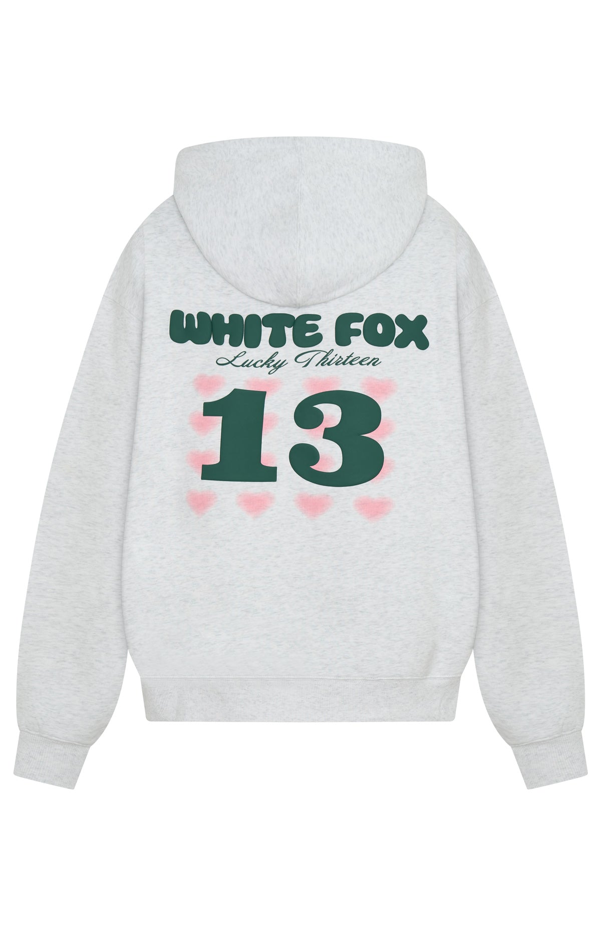 Lucky Thirteen Charise Zip Front Hoodie Grey Marle - Image 7