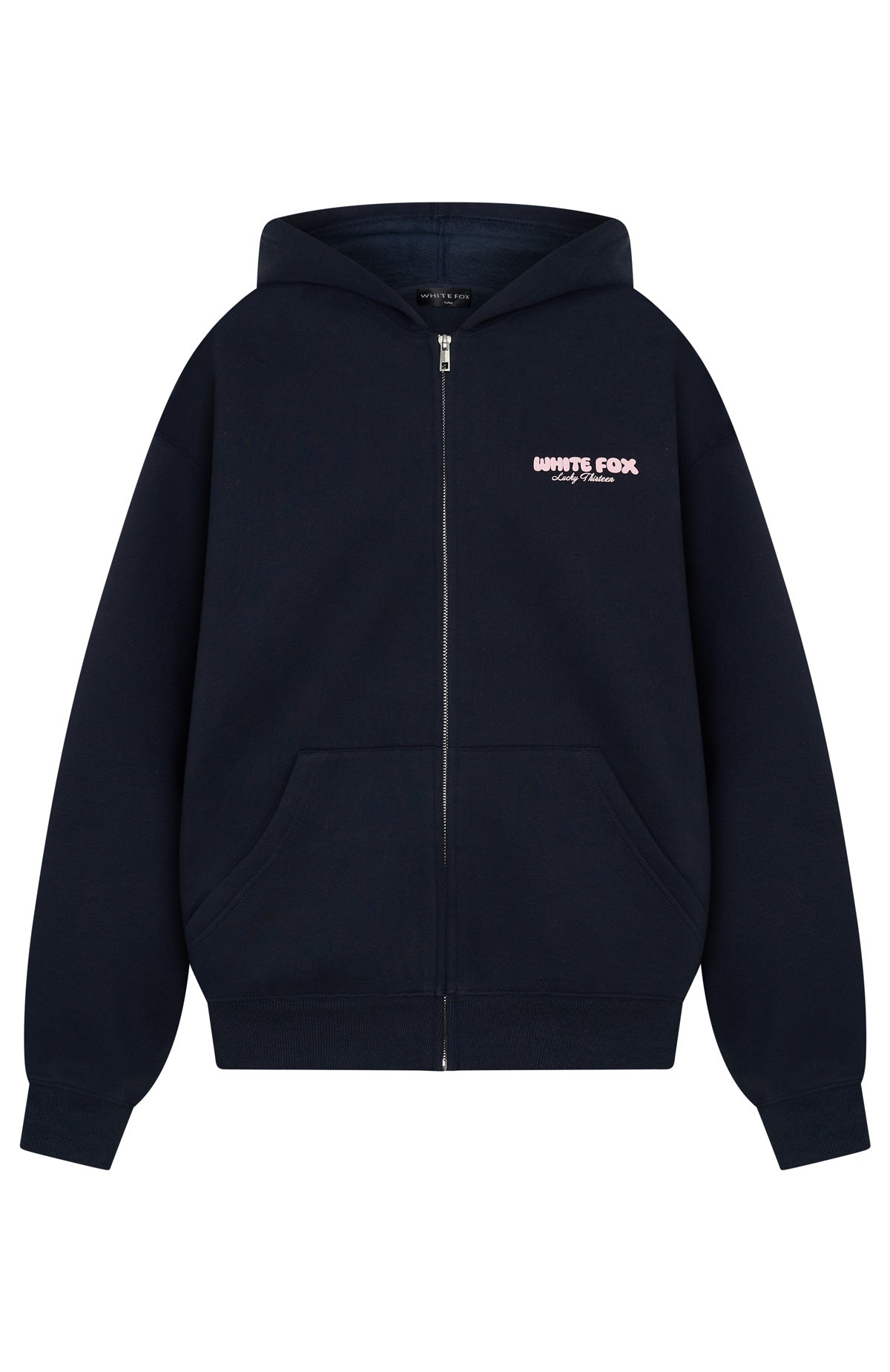 Lucky Thirteen Charise Zip Front Hoodie Navy - Image 5