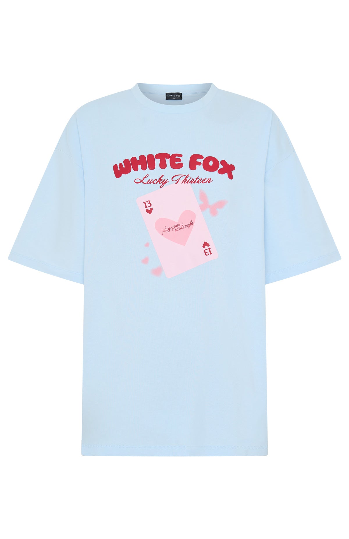 Lucky Thirteen Kalena Oversized Tee Blue - Image 5