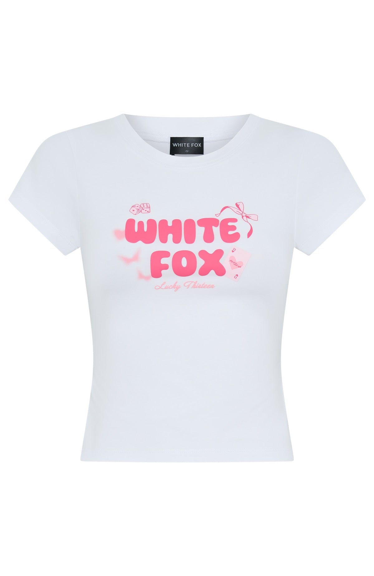 Lucky Thirteen Stephanie Baby Tee White - Image 5