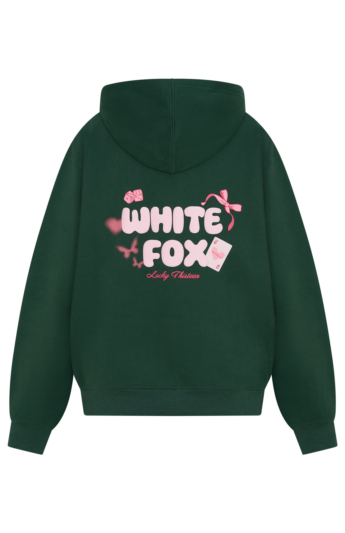 Lucky Thirteen Stephanie Oversized Hoodie Green - Image 5