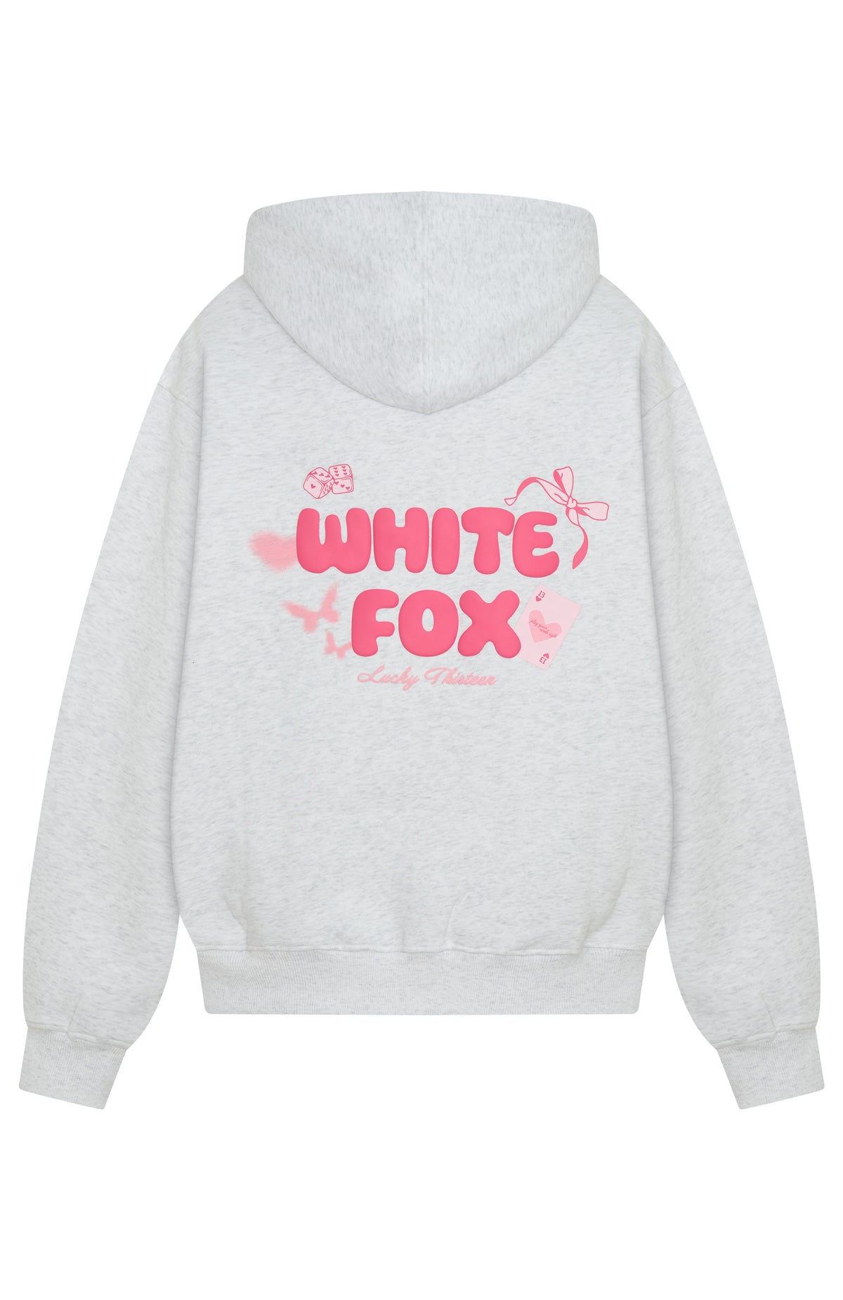 Lucky Thirteen Stephanie Oversized Hoodie Grey Marle - Image 5