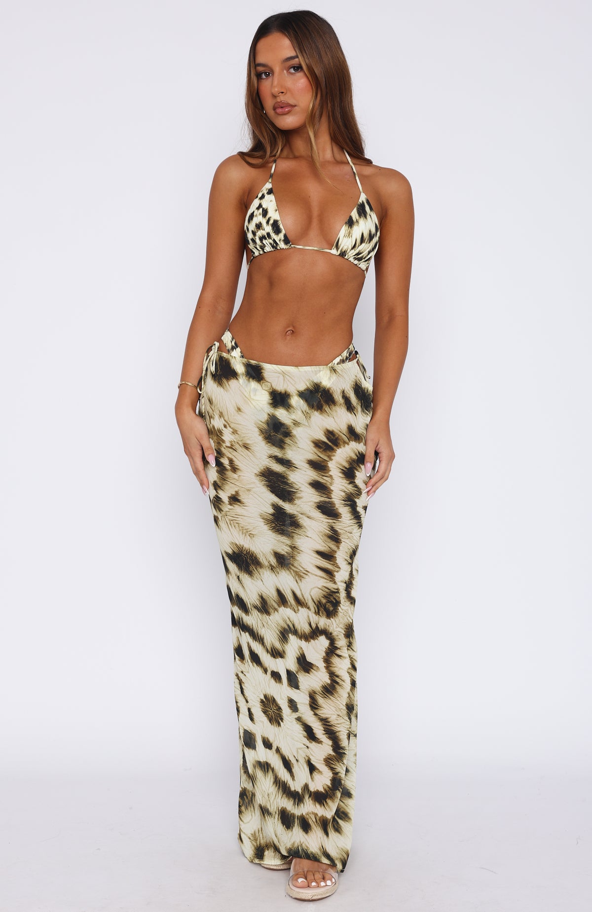 Luminous Maxi Skirt Gilded Touch - Image 3