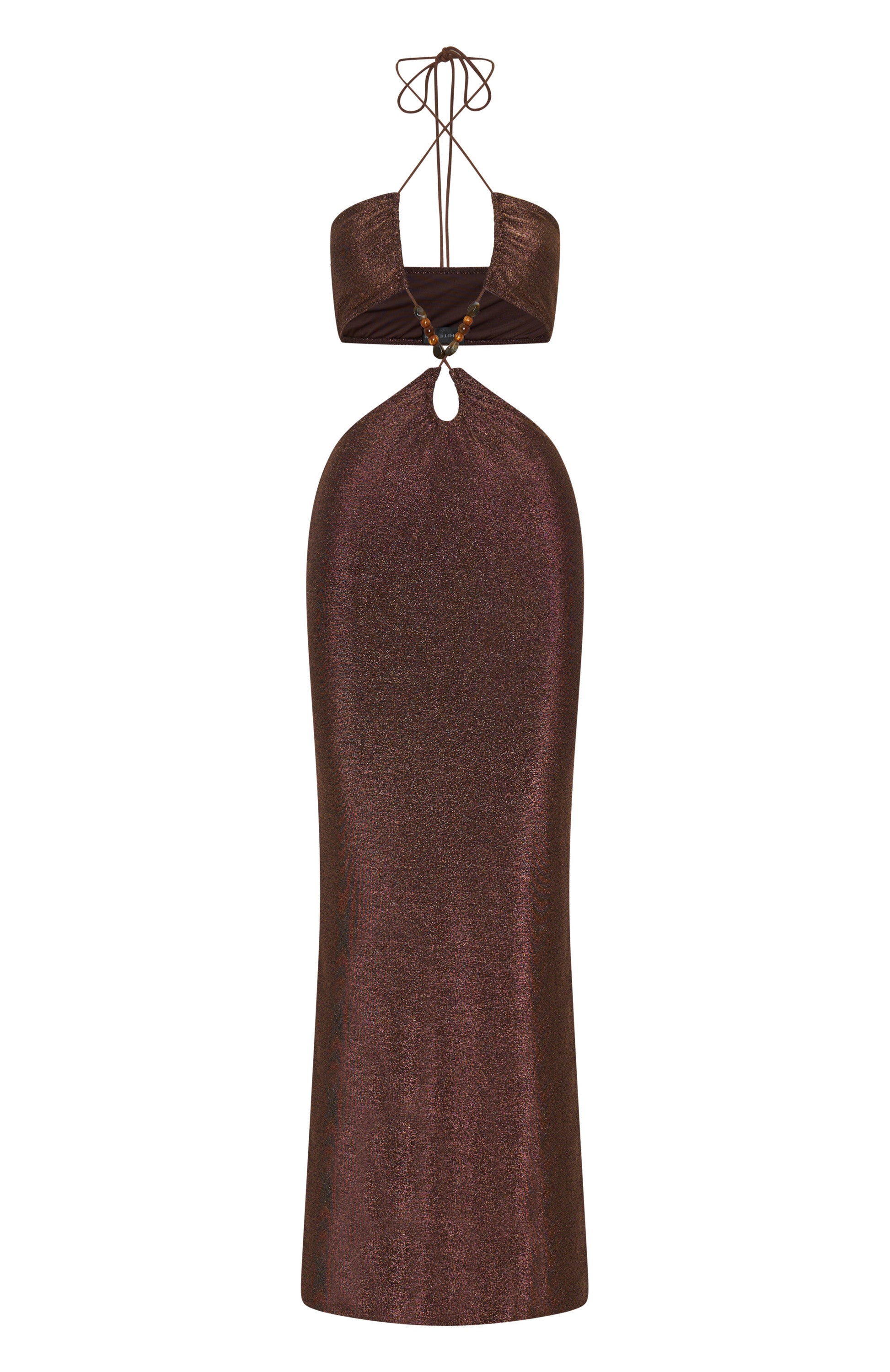 Making It Happen Maxi Dress Bronze - Image 5