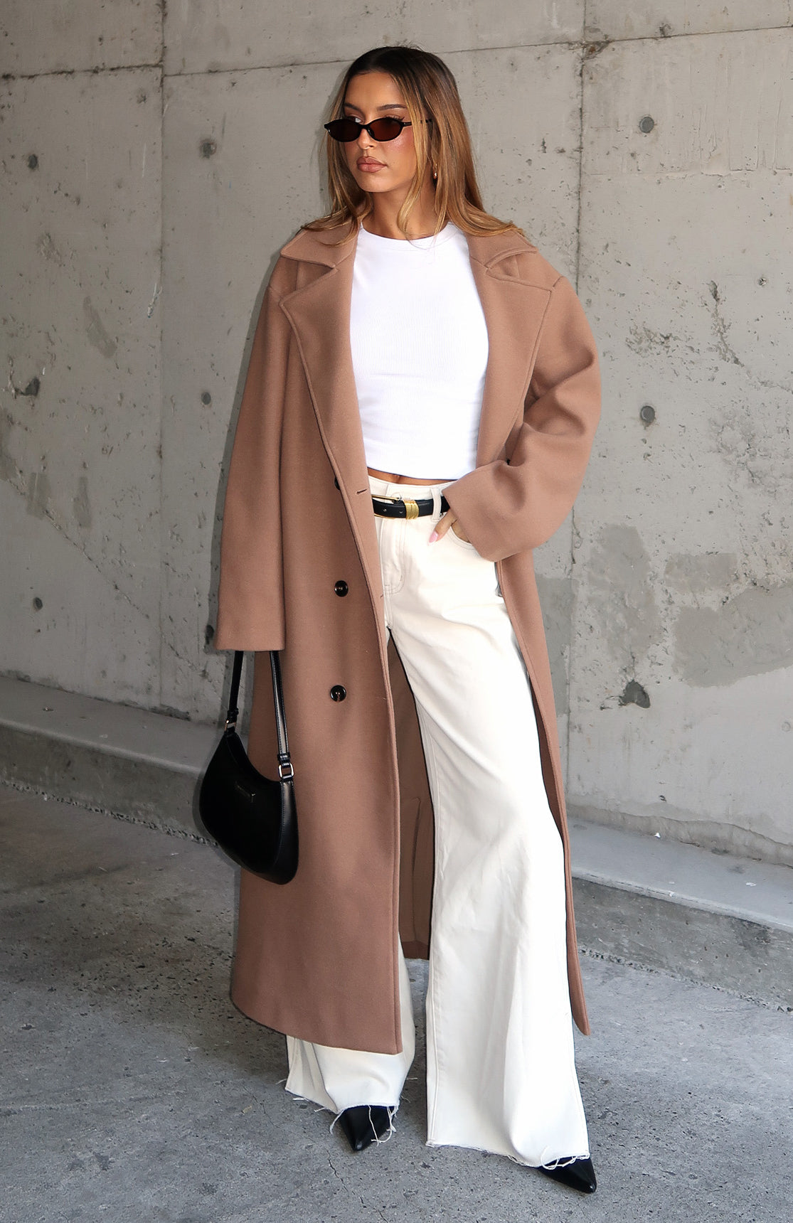 Modern Edge Oversized Coat Caramel - Image 5