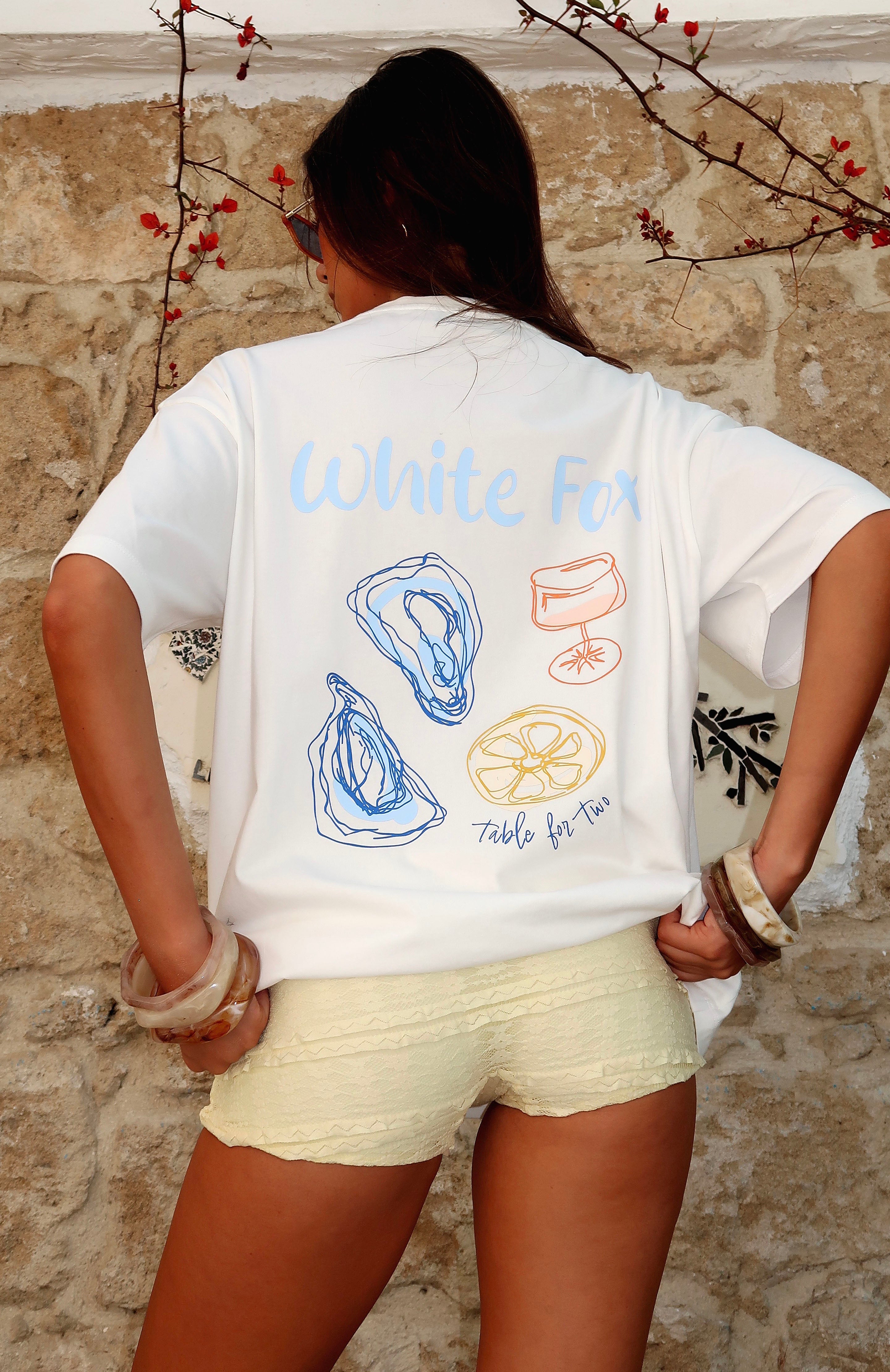Mykonos Mindset Oversized Tee White
