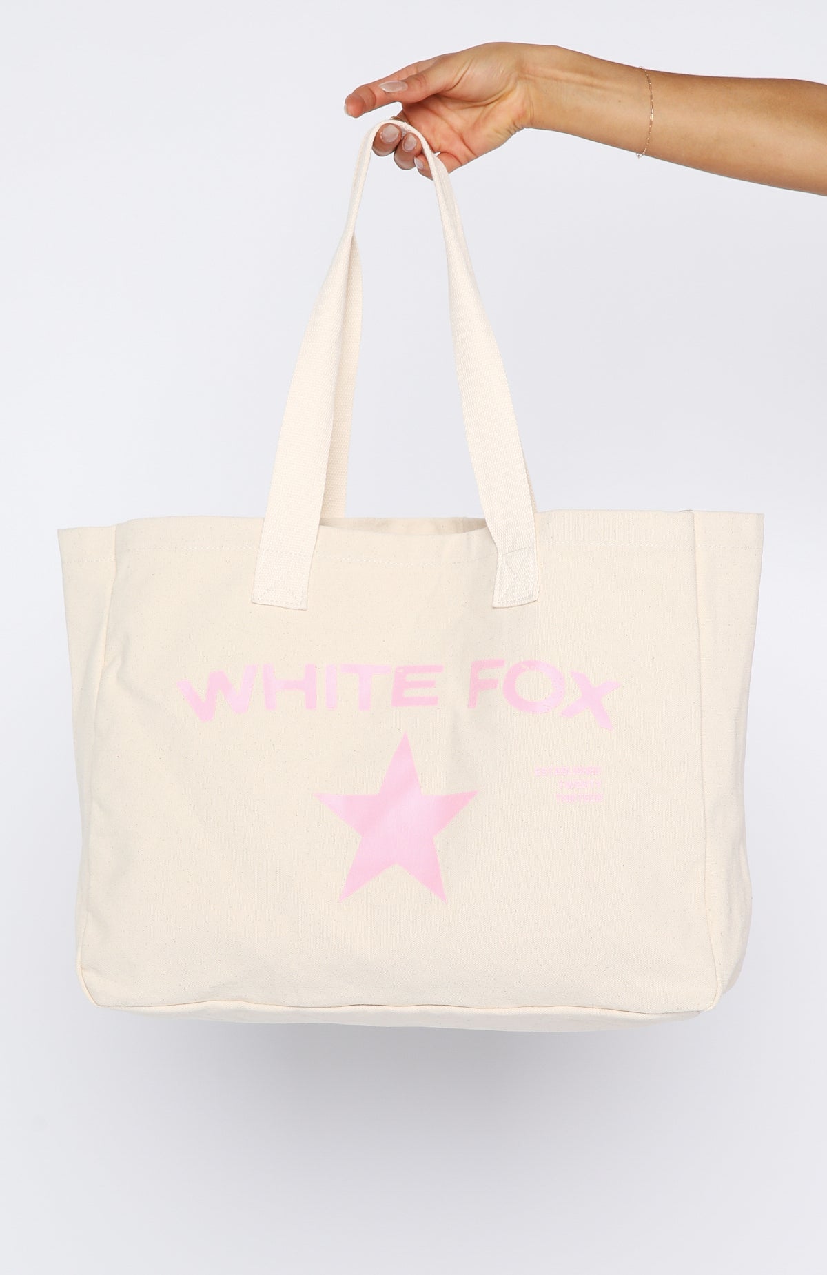 Never Wrong Tote Bag Natural/Pink - Image 8