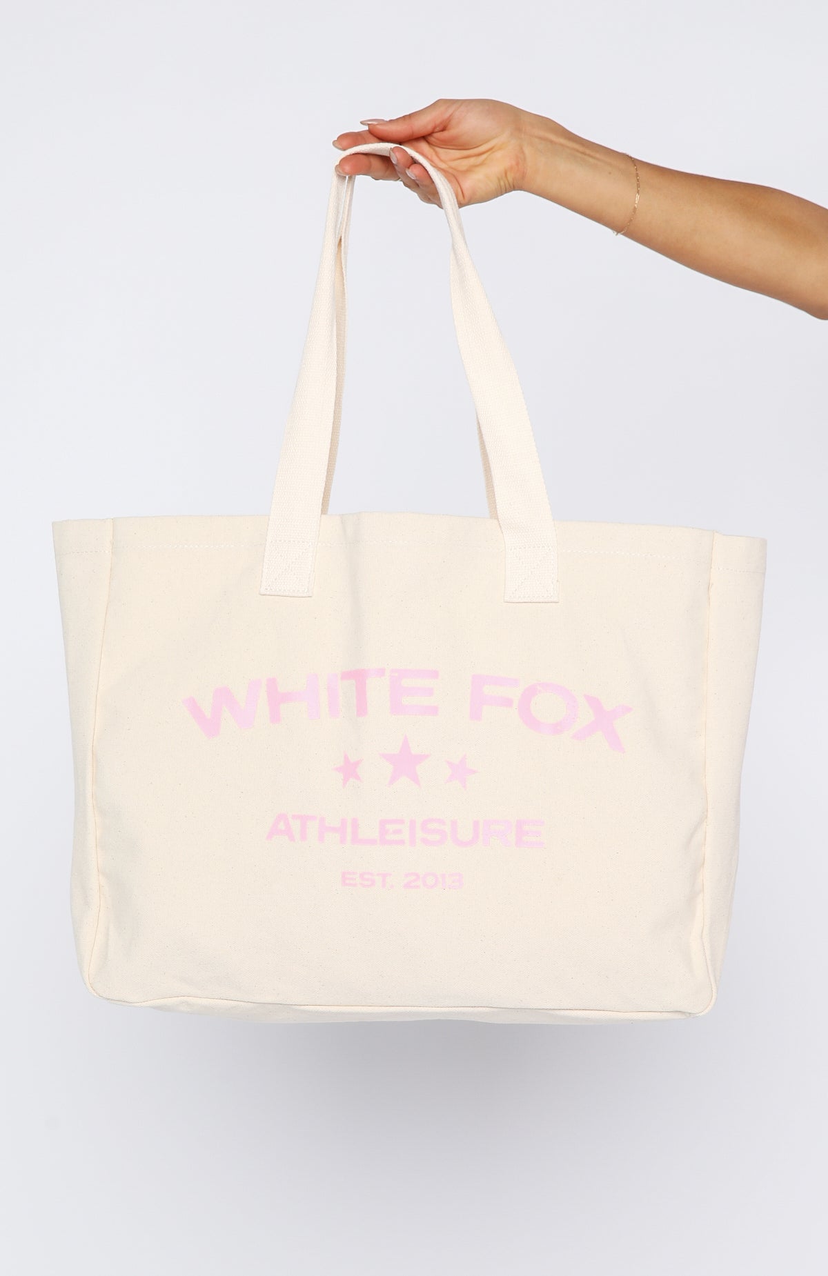 Never Wrong Tote Bag Natural/Pink - Image 9