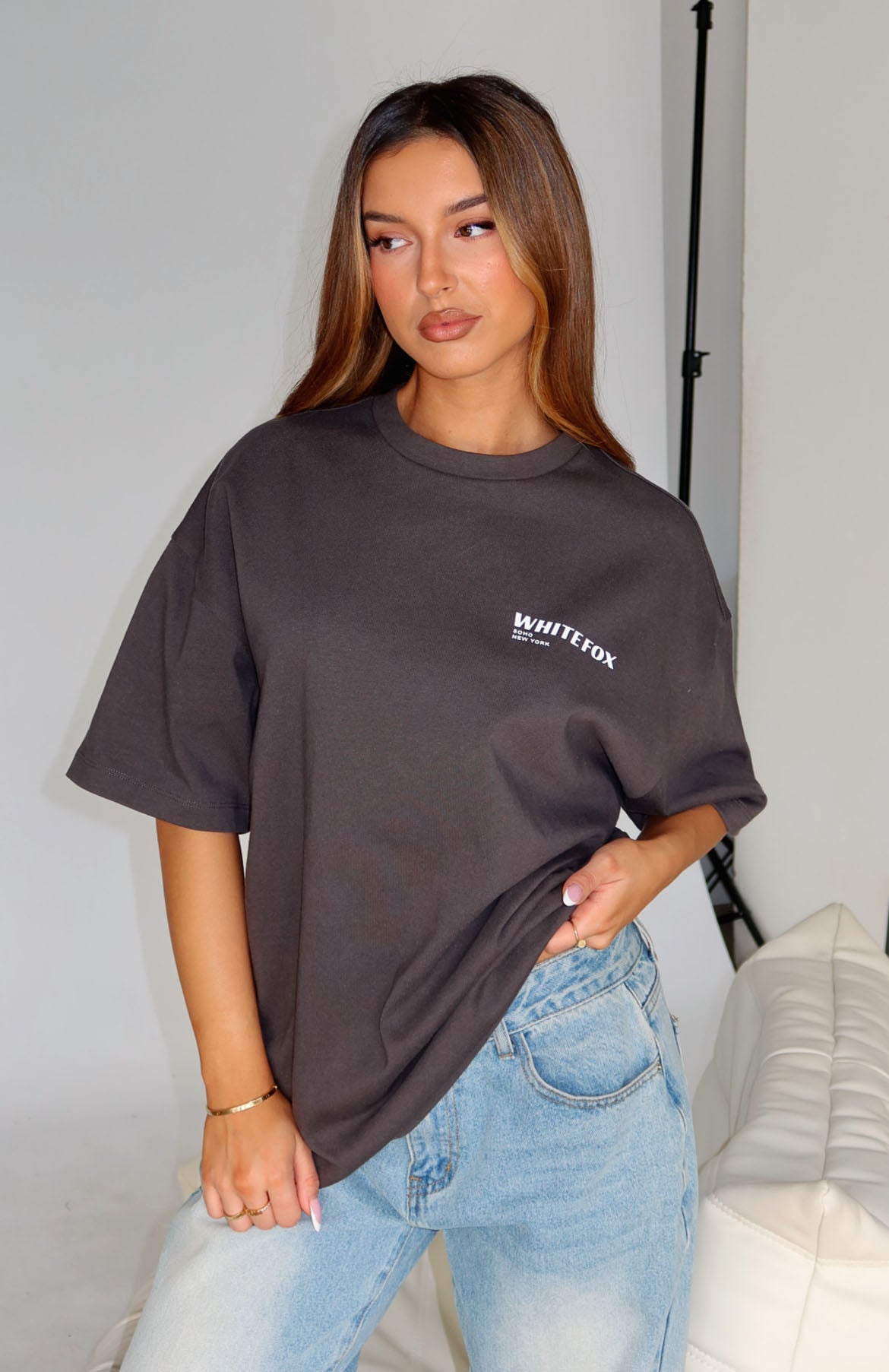 New York Archives Oversized Tee Volcanic - Image 6