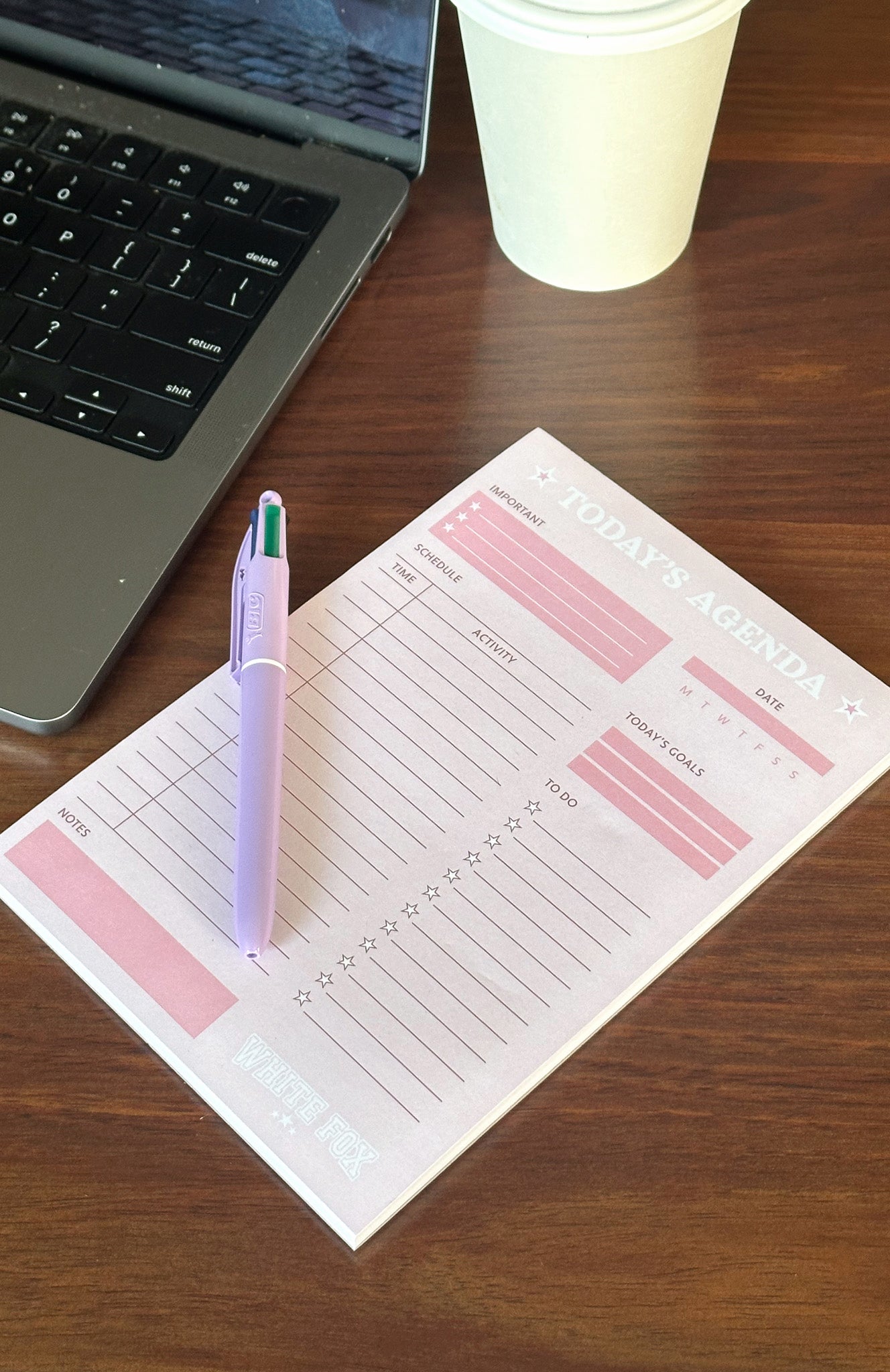 On The Dotted Line A5 Daily Planner Pink - Image 2