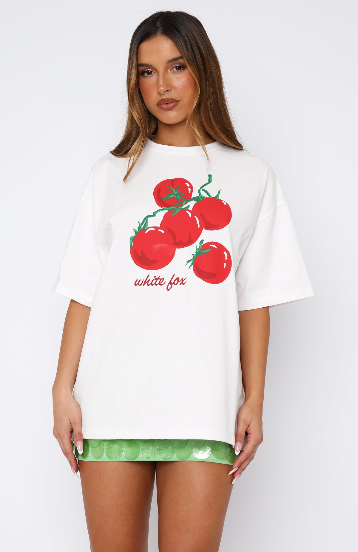 On The Vine Oversized Tee White - Image 2