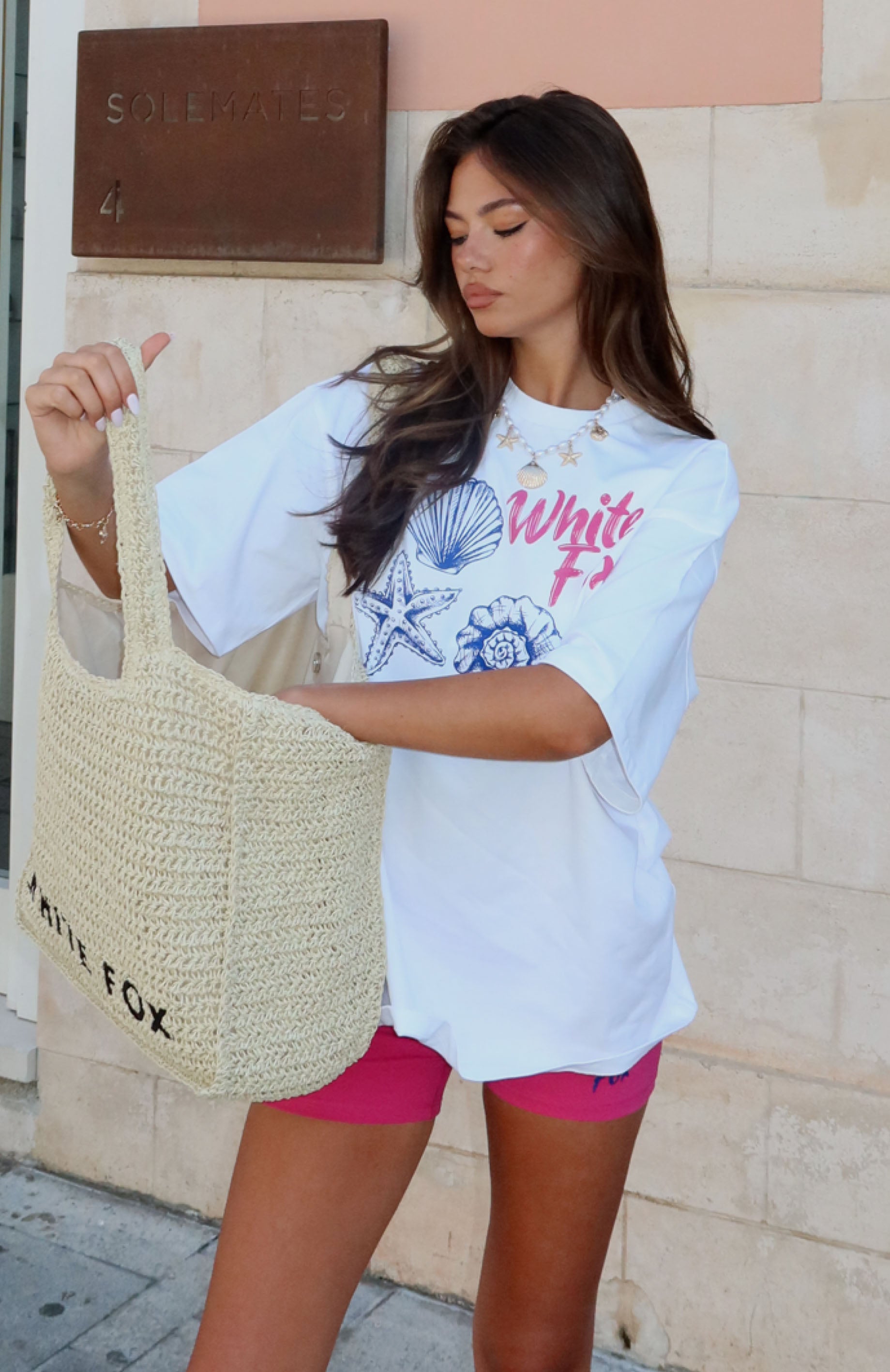 Pick Up Shells Oversized Tee White - Image 6