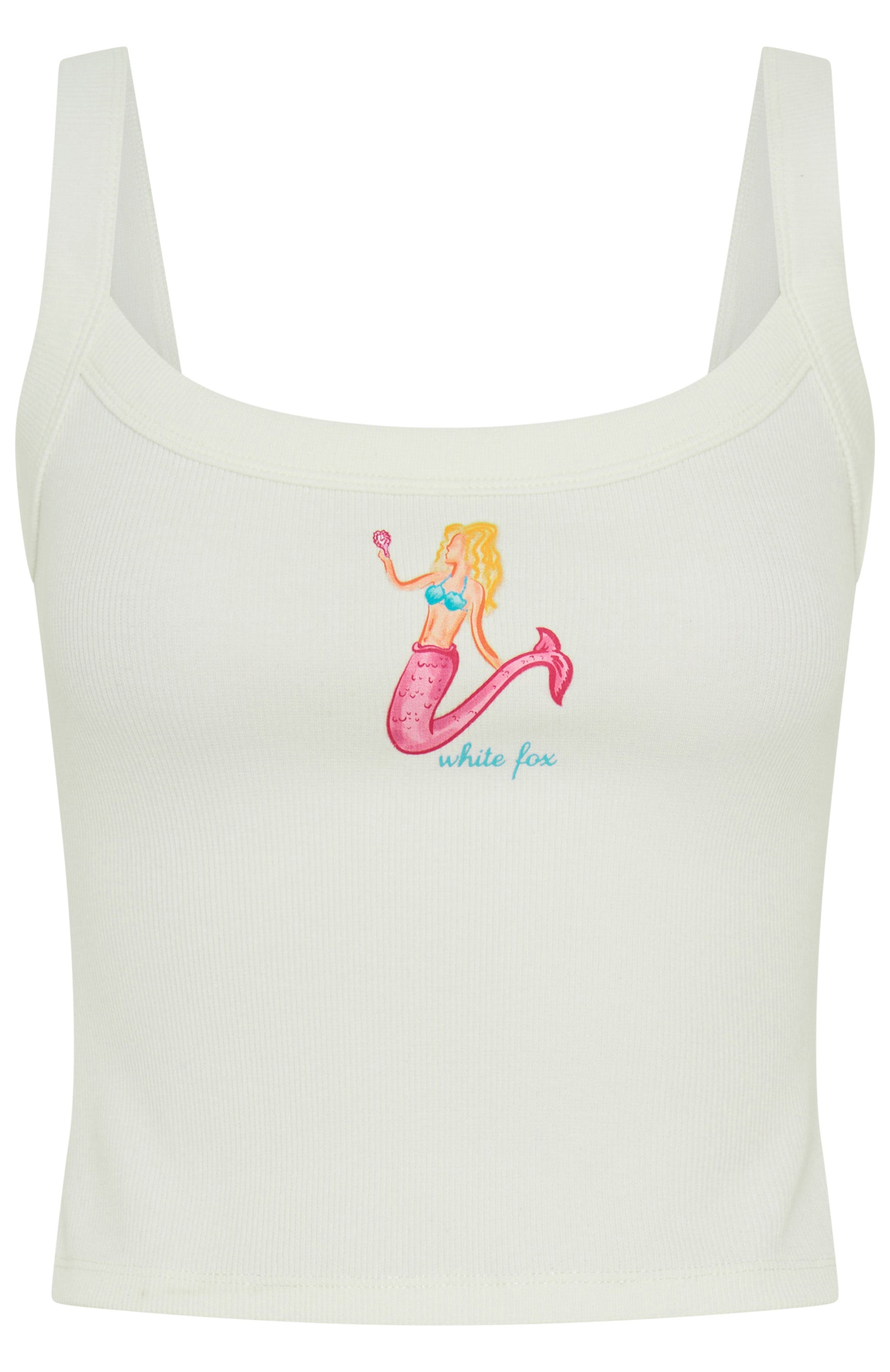 Playing Mermaids Tank Top White - Image 5