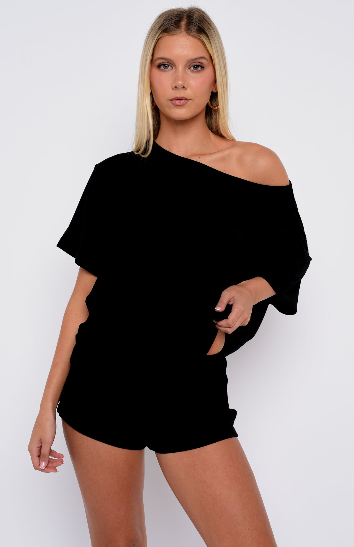 Slow Life Pyjama Shorts Black - Image 2