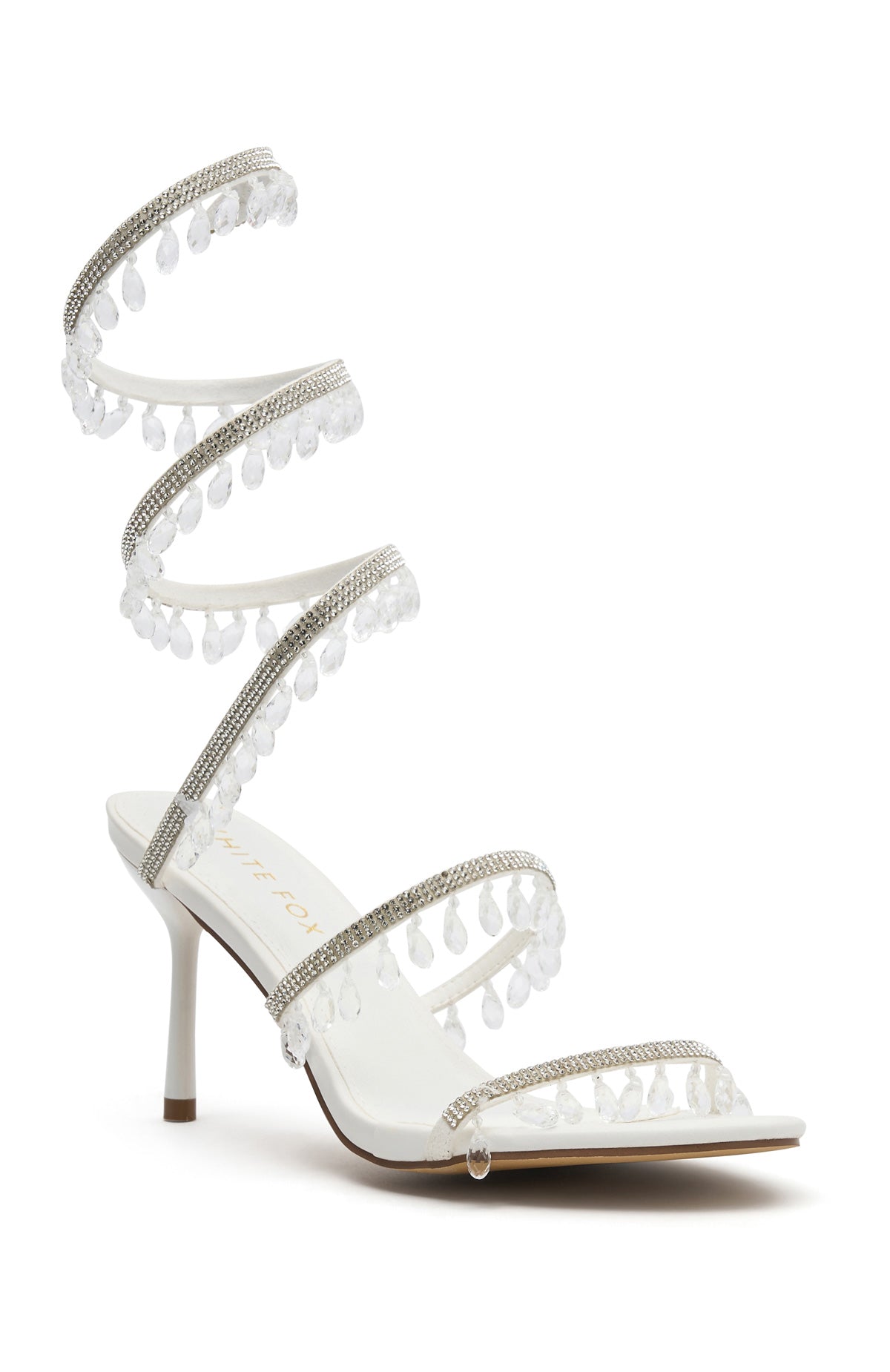 Soliel Wrap Heels White/Clear - Image 2
