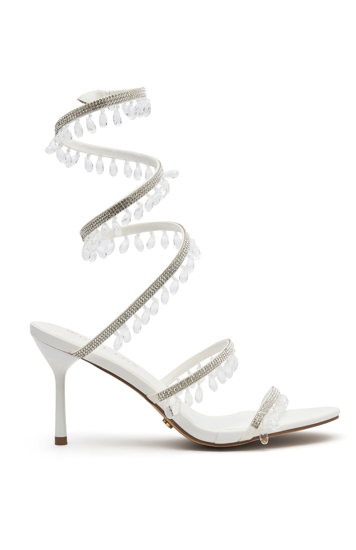 Soliel Wrap Heels White/Clear - Image 3