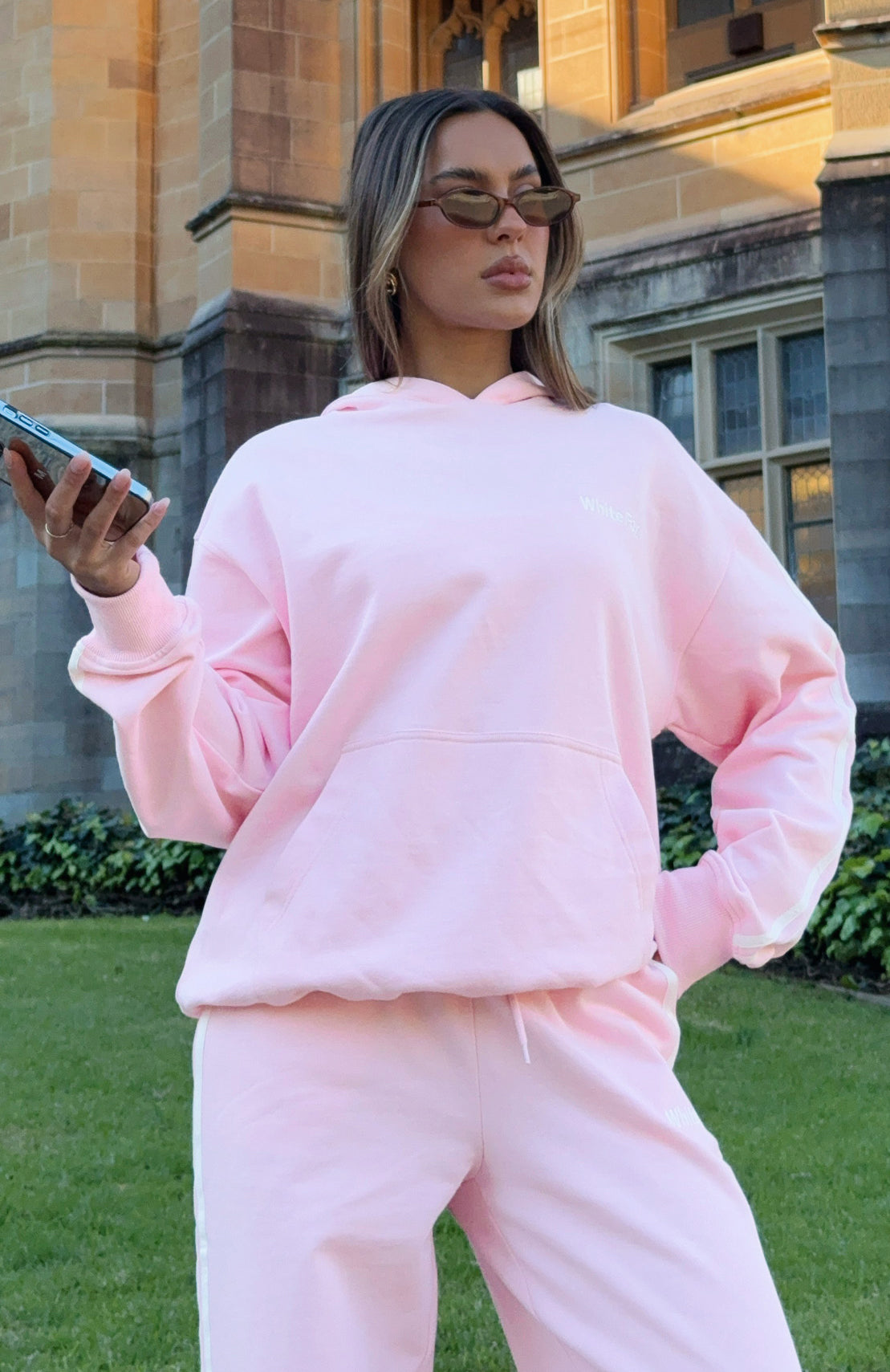 Star Student Oversized Hoodie Pink - Image 5