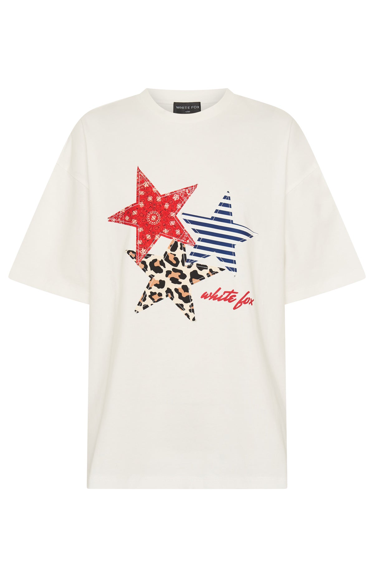 Stars In The Sky Oversized Tee White - Image 5