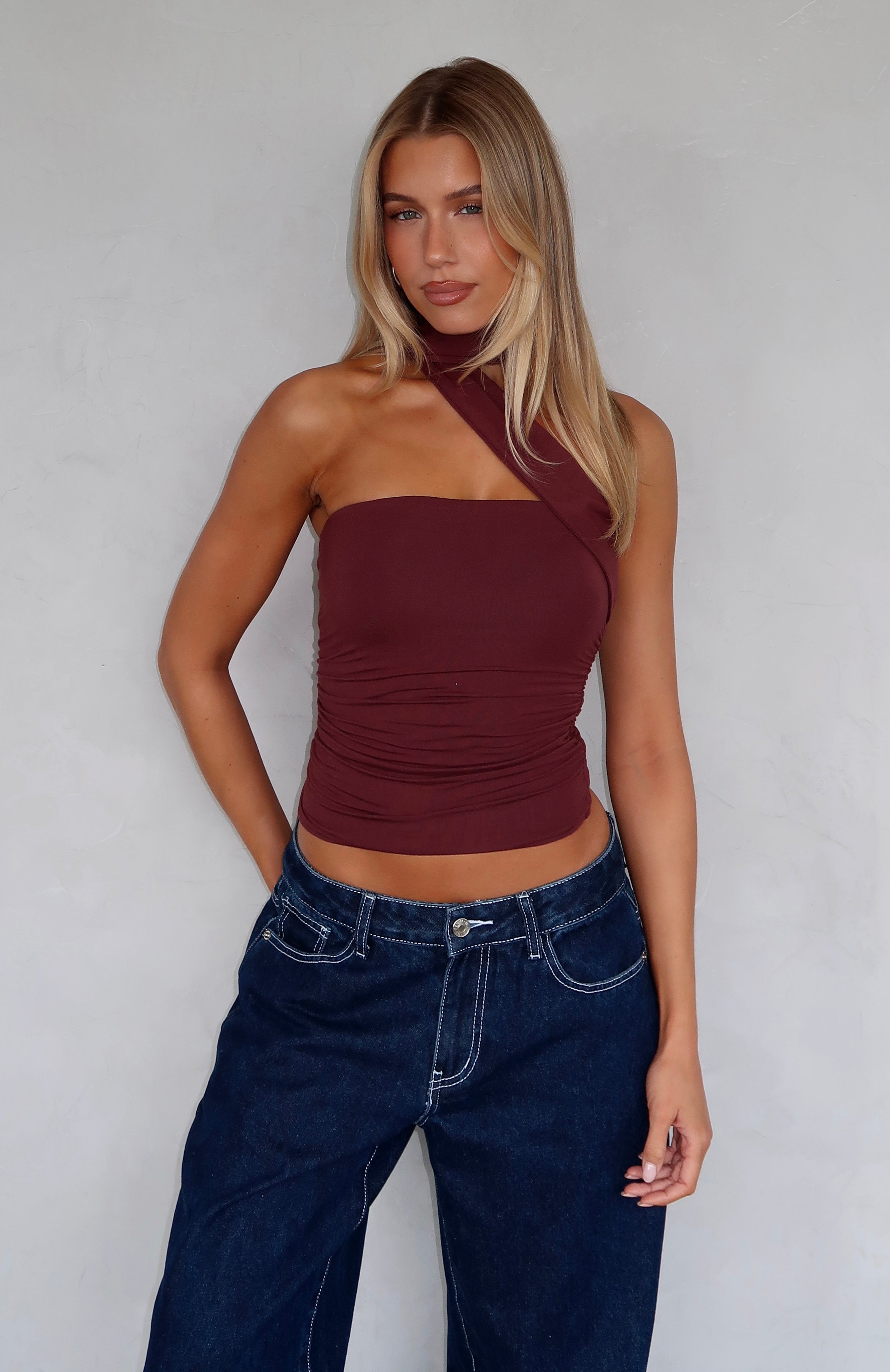 Status Updated Top Burgundy - Image 5