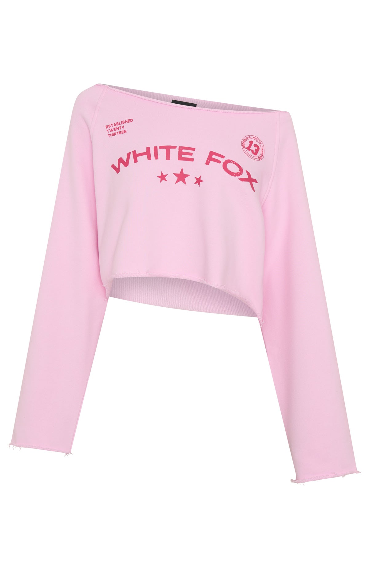 Stay Clear Off Shoulder Cropped Sweater Marshmallow - Image 5