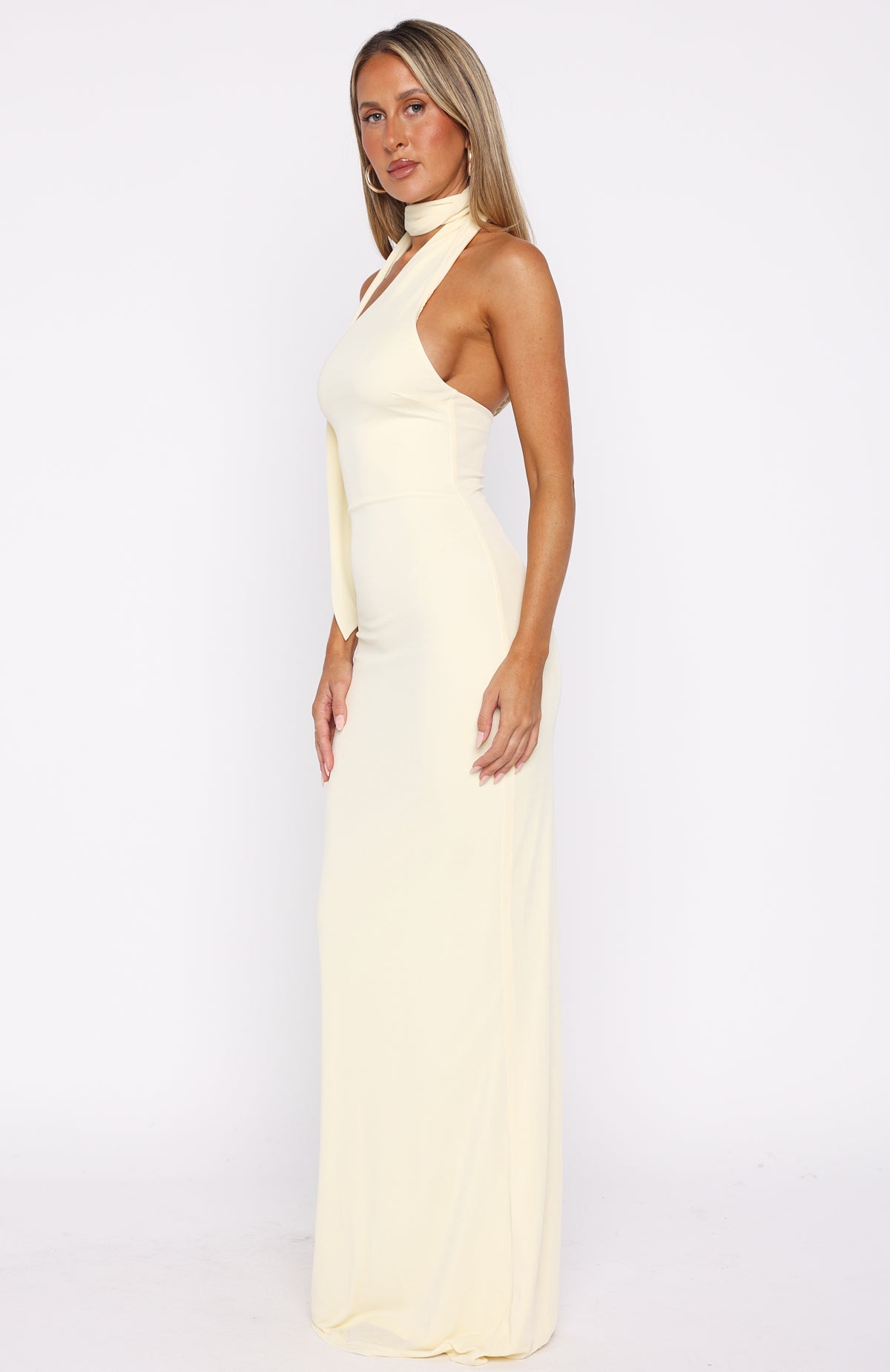 Sugar High Maxi Dress Lemon - Image 3