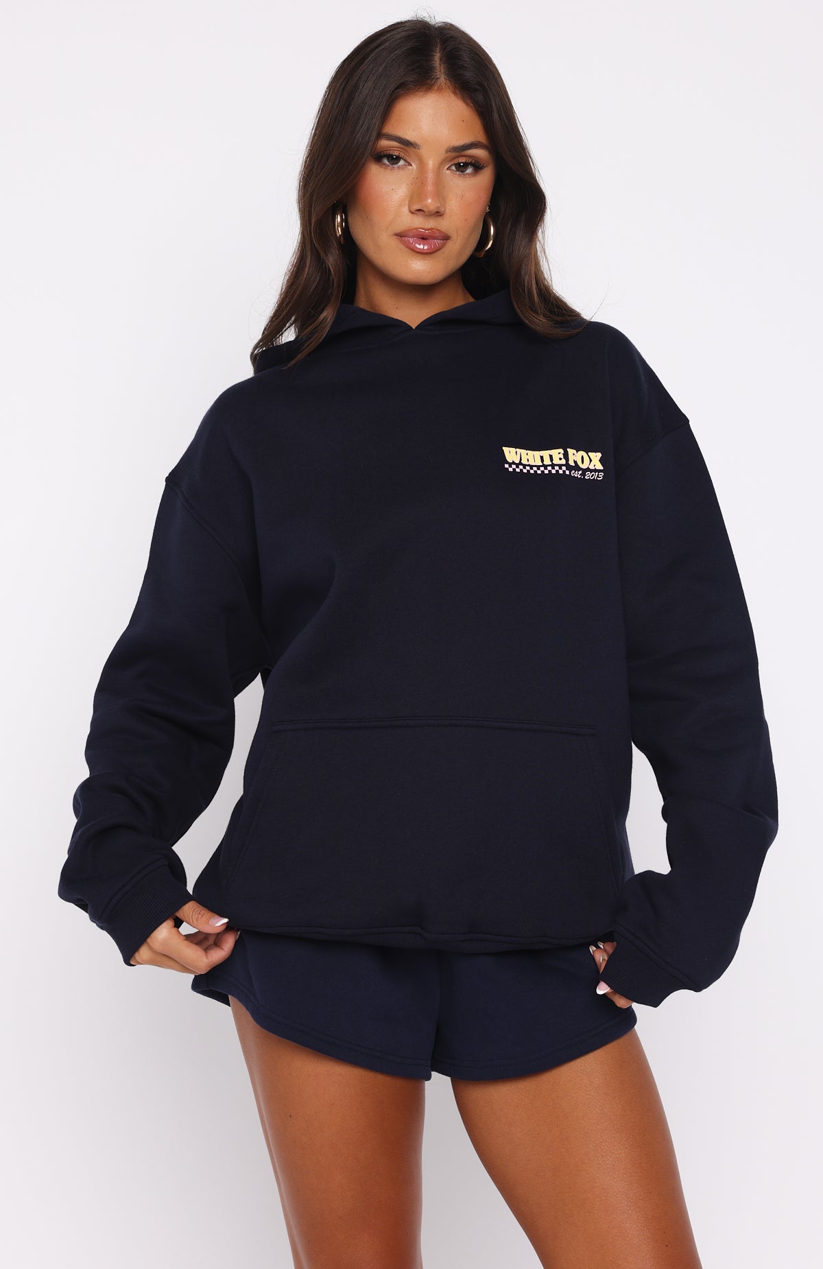 Sweeter Nights Oversized Hoodie Navy - Image 2