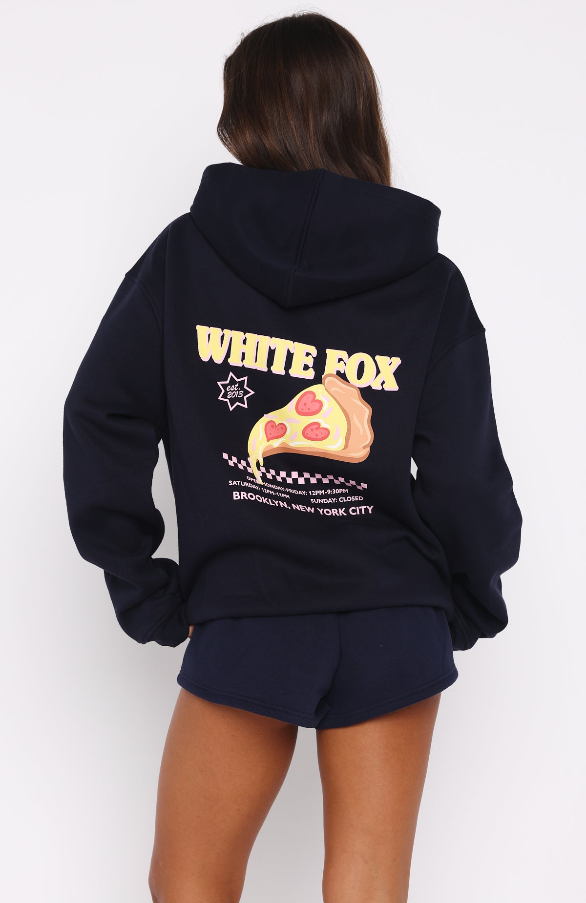 Sweeter Nights Oversized Hoodie Navy - Image 3