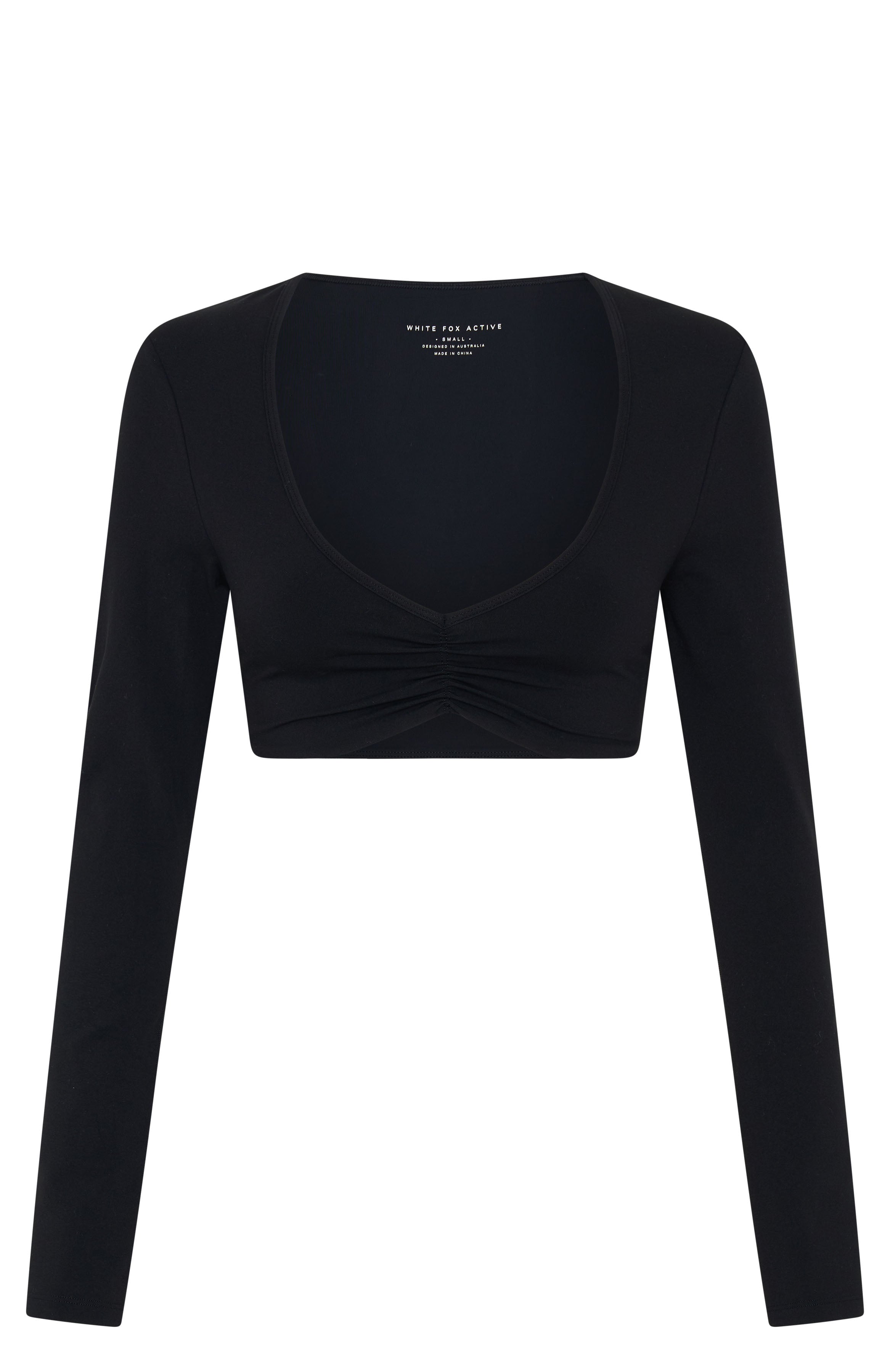 Sync Long Sleeve Crop Black - Image 5