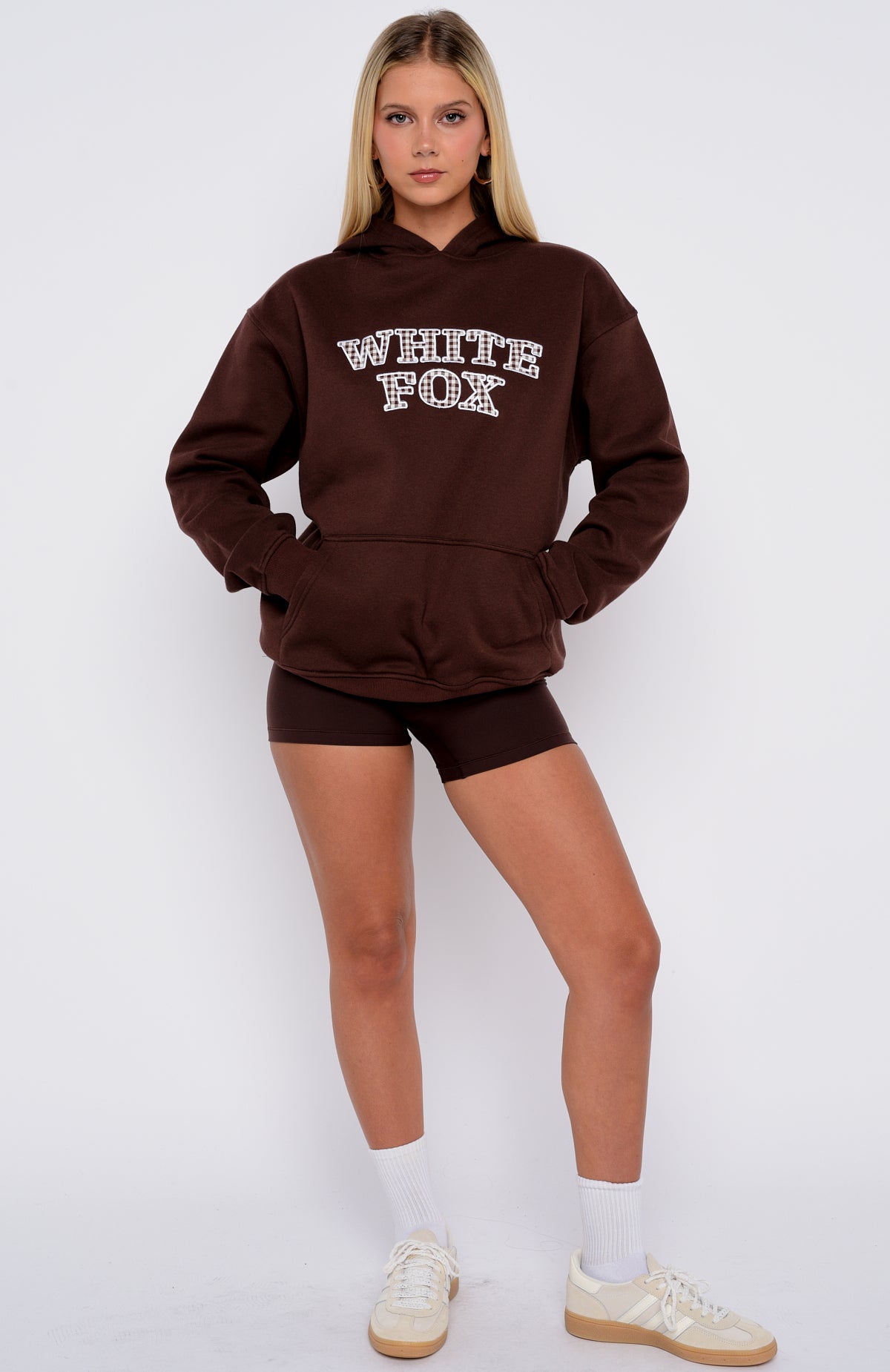 Took The Fall Oversized Hoodie Chocolate - Image 5