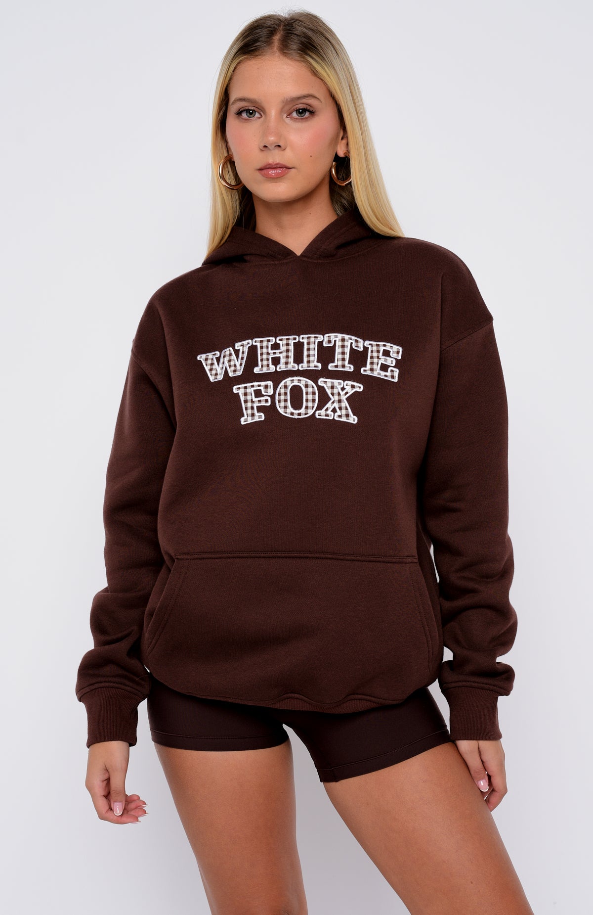 Took The Fall Oversized Hoodie Chocolate - Image 2