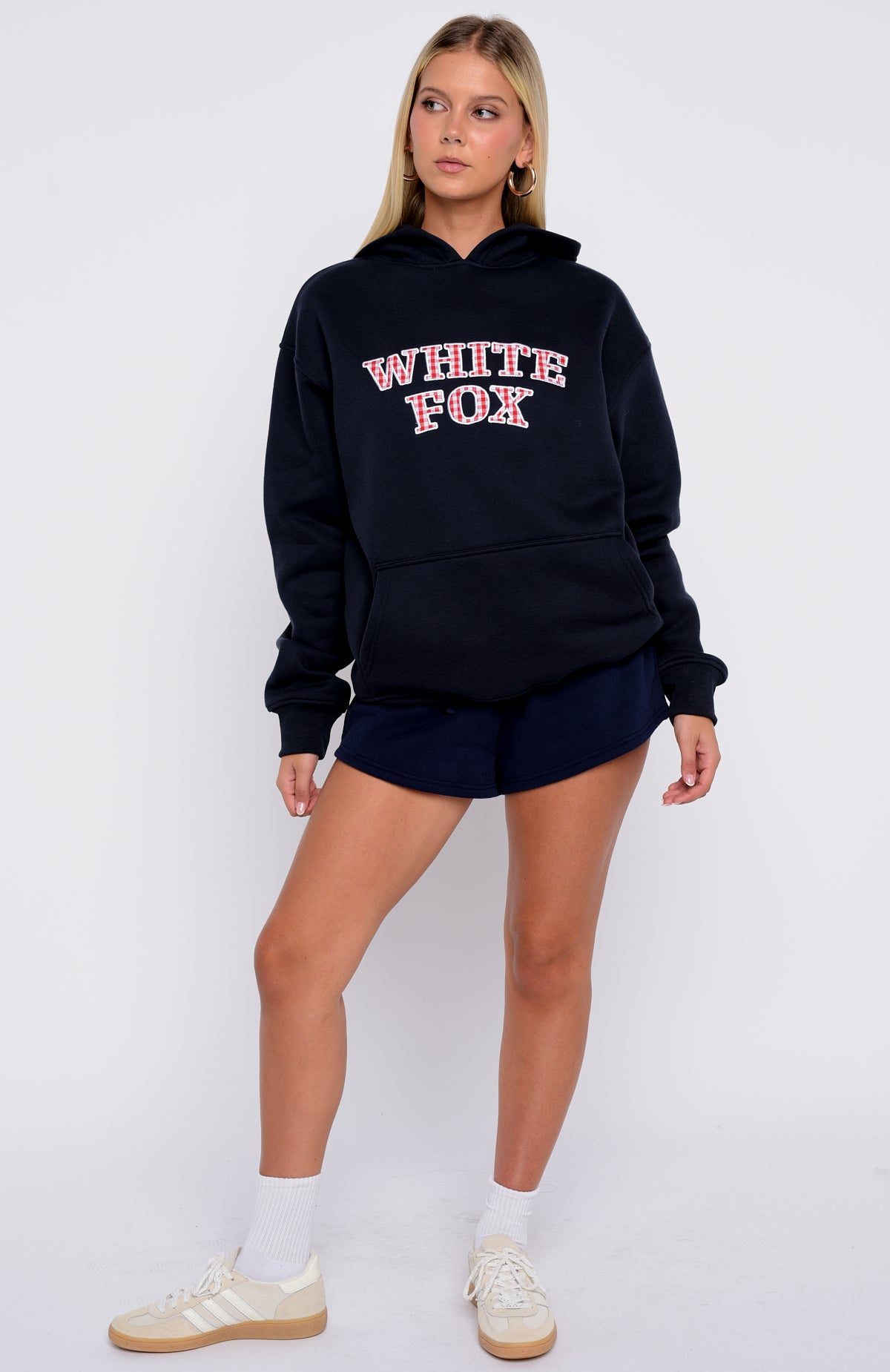 Took The Fall Oversized Hoodie Navy - Image 5