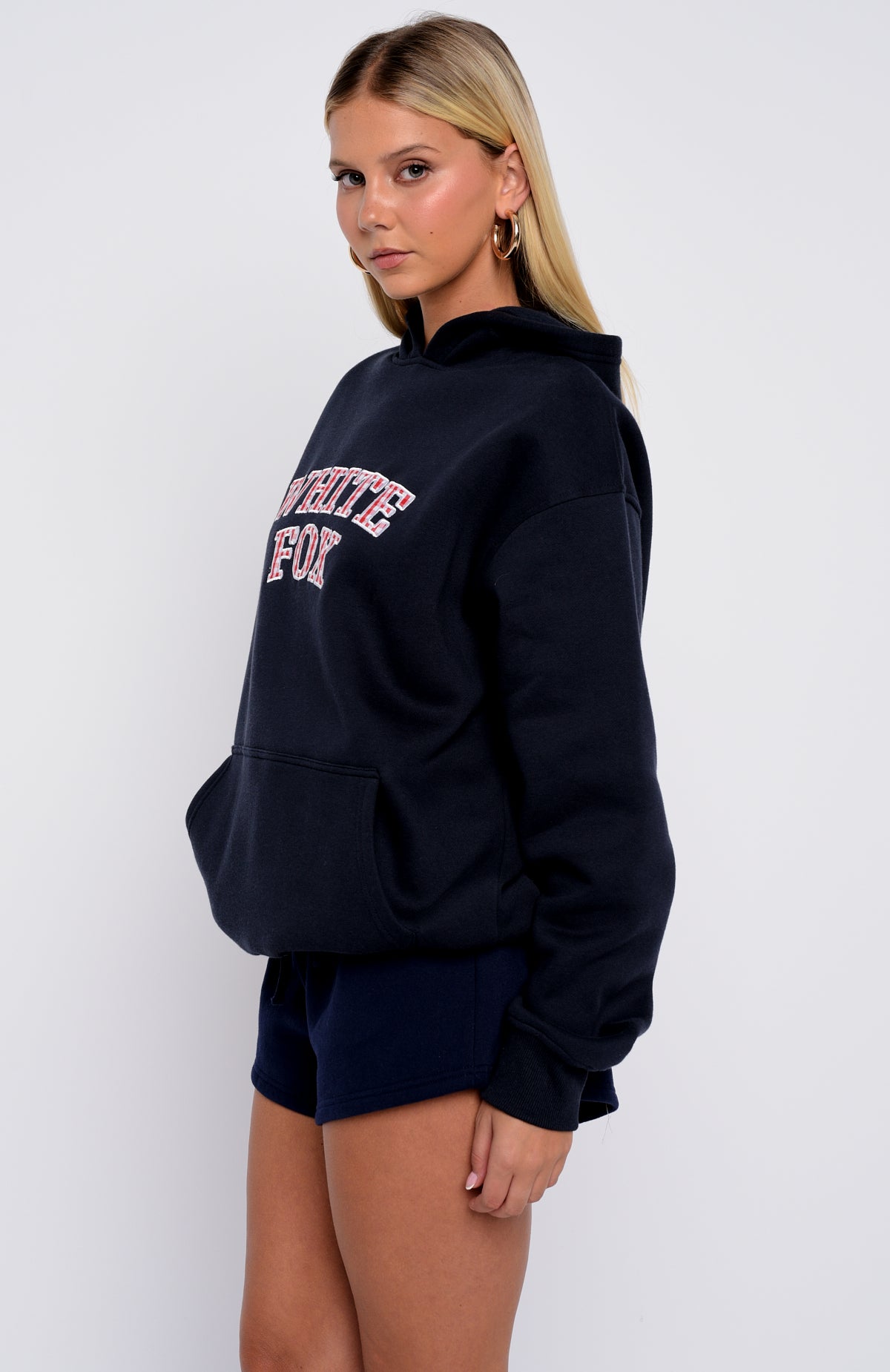 Took The Fall Oversized Hoodie Navy - Image 3