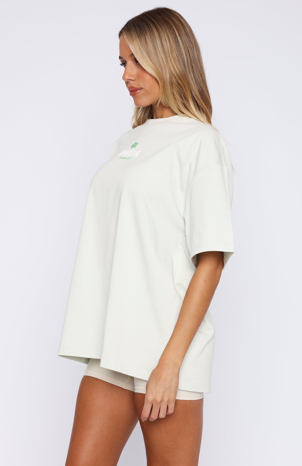 Tropic Time Oversized Tee Sage - Image 3