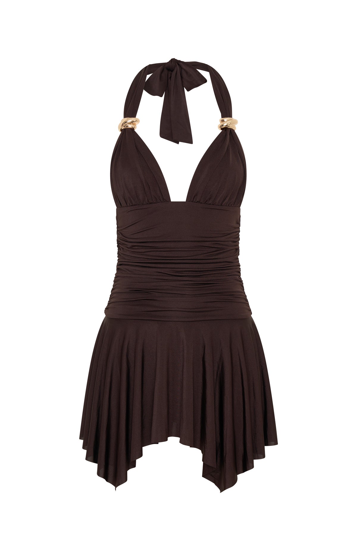 Use Somebody Mini Dress Chocolate - Image 6